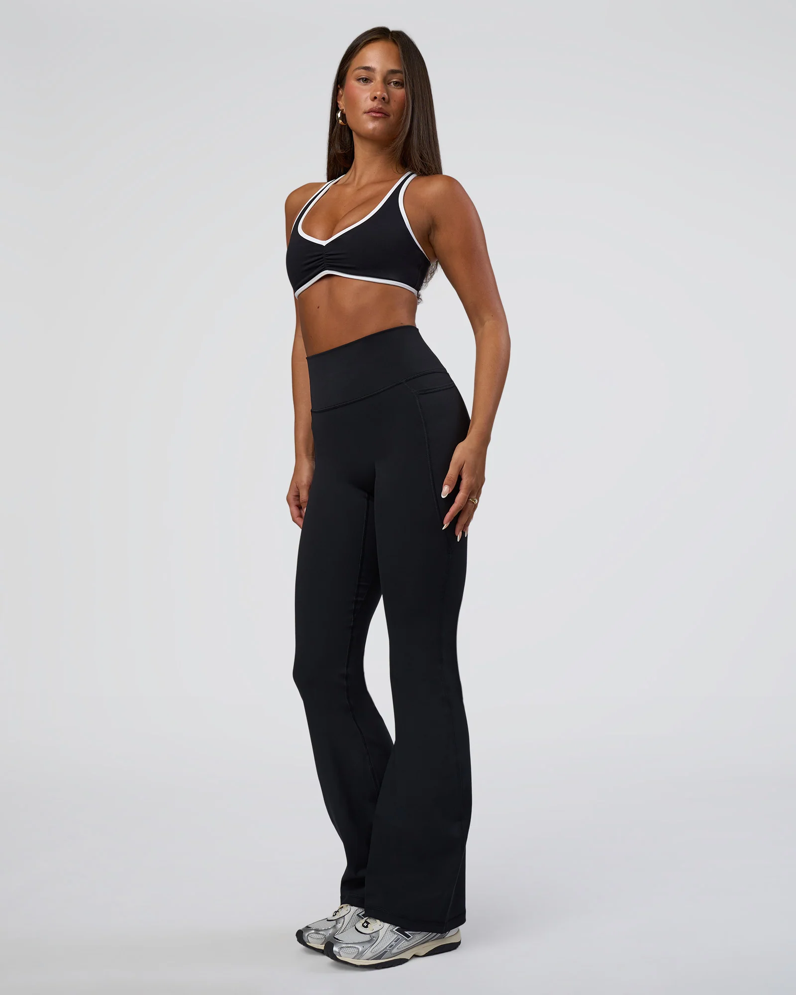 Luminous Sports Bra - Black-White - Image 6