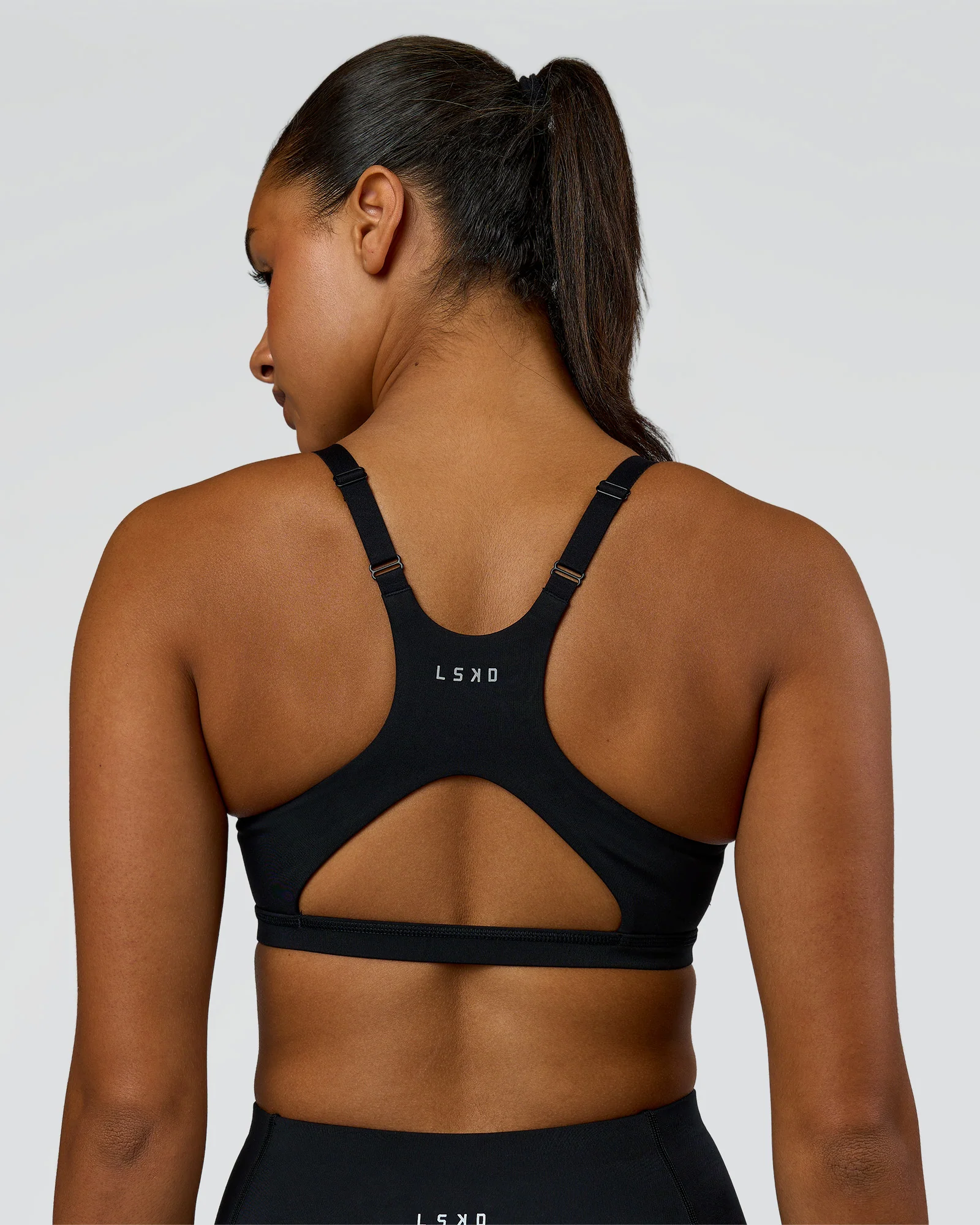 Luna Sports Bra - Black - Image 6