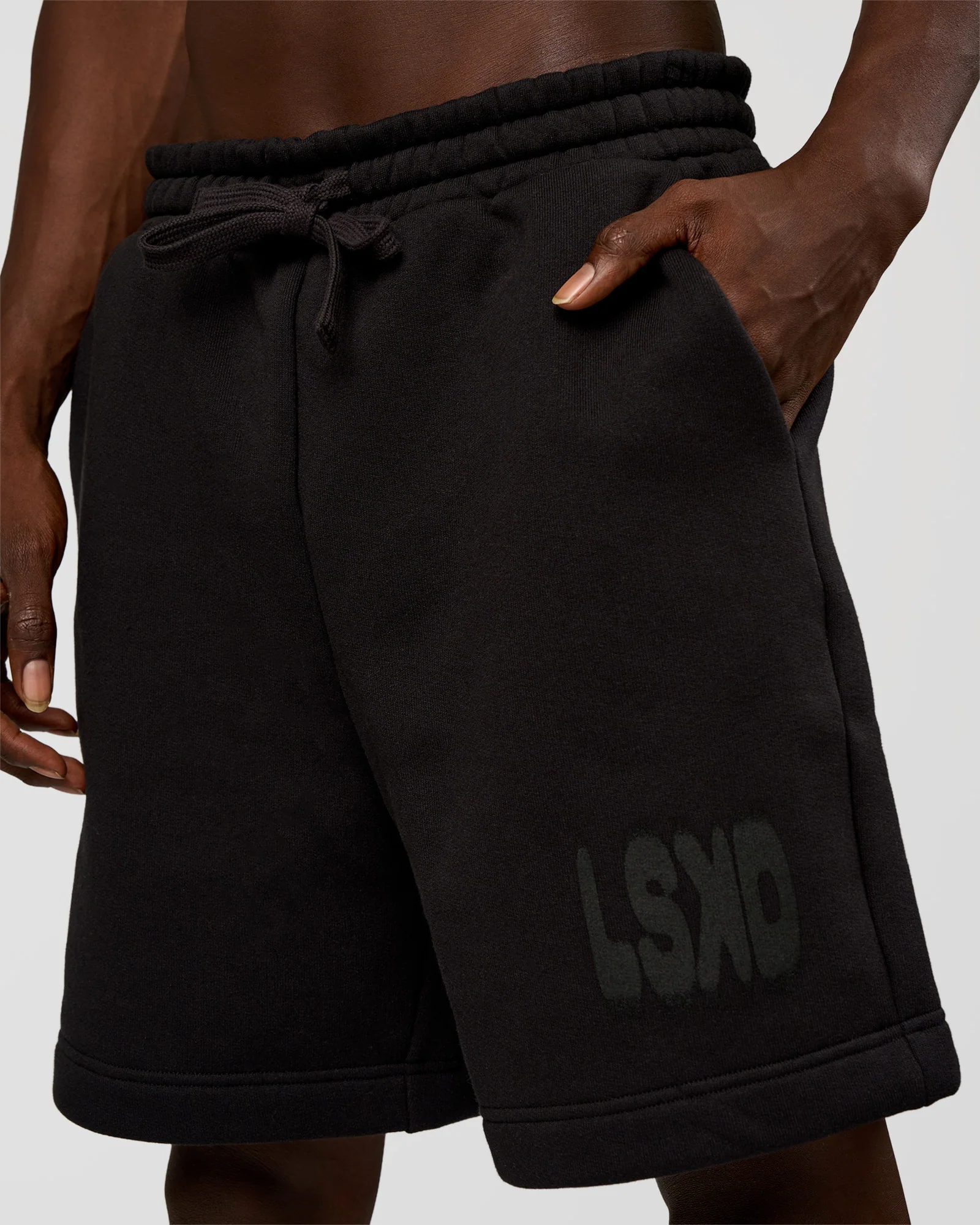 Memory In Motion Heavyweight Fleece 7" Short - Black Washed - Image 2