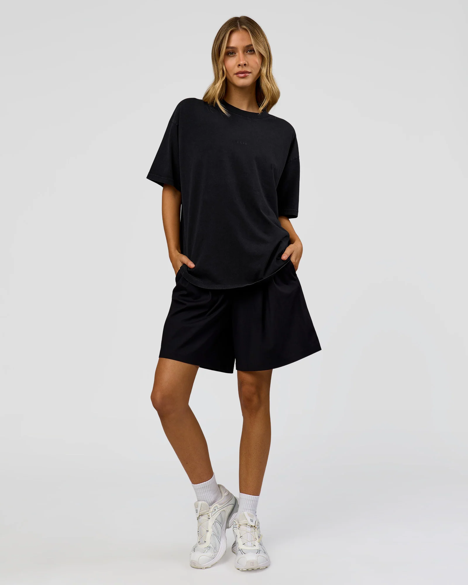 Memory In Motion Heavyweight Oversized Tee - Black Washed - Image 11