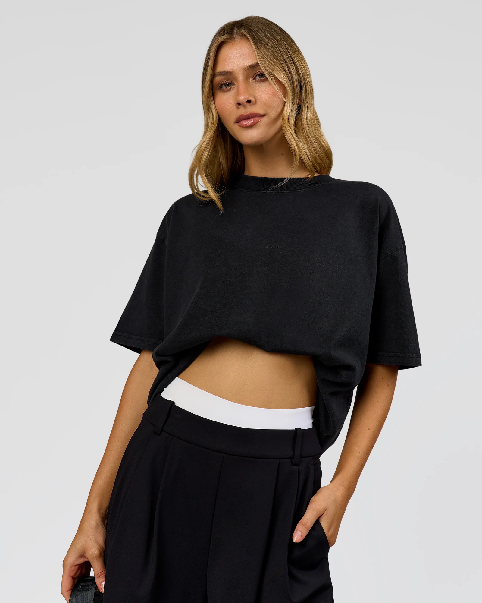 Memory In Motion Heavyweight Oversized Tee - Black Washed - Image 5