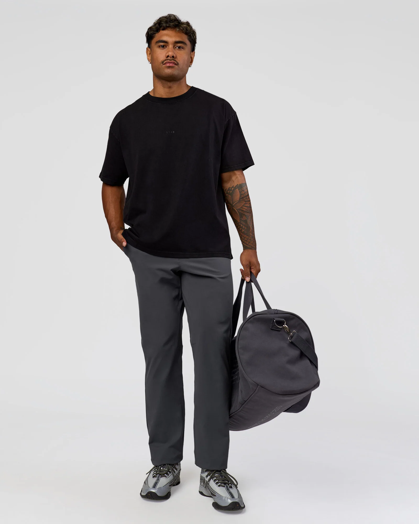 Memory In Motion Heavyweight Oversized Tee - Black Washed - Image 6