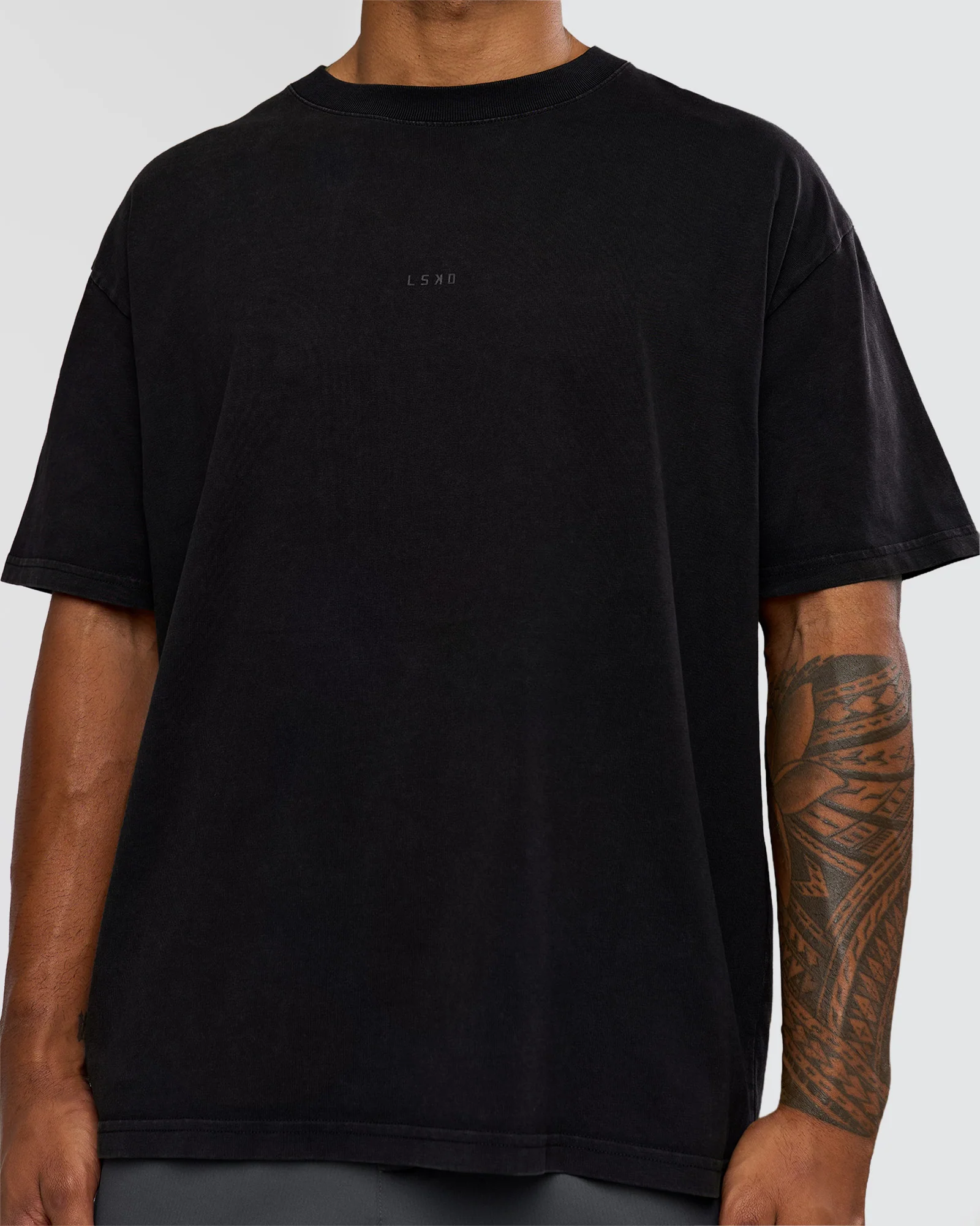 Memory In Motion Heavyweight Oversized Tee - Black Washed - Image 7