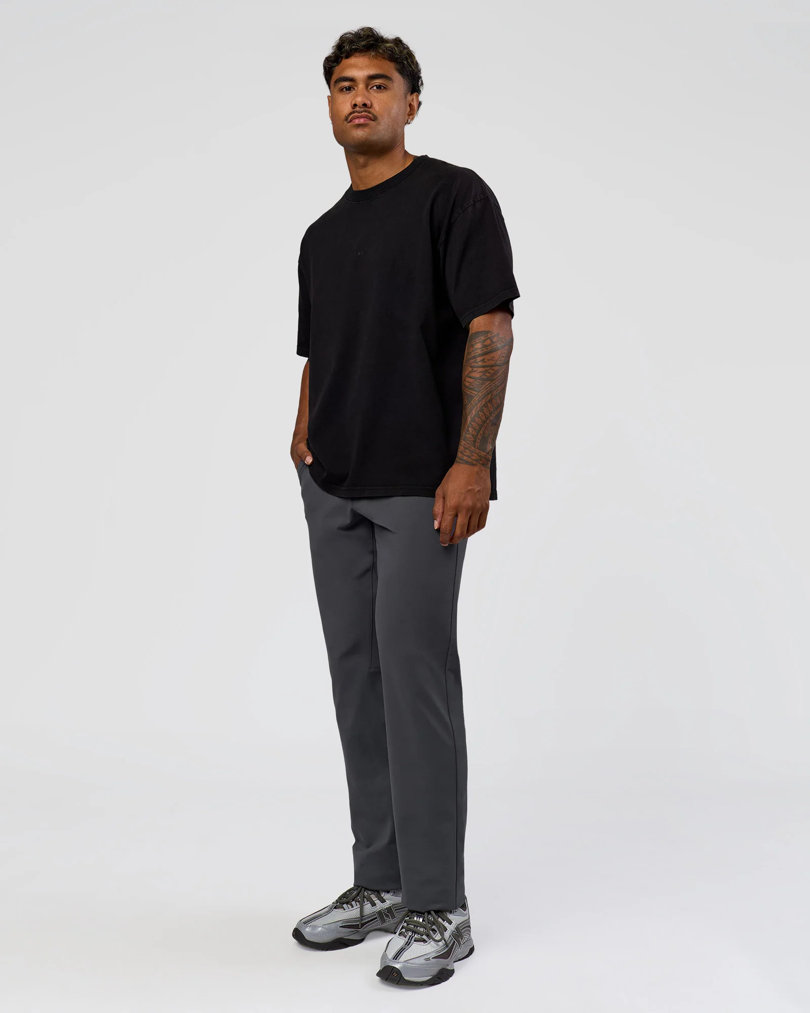 Memory In Motion Heavyweight Oversized Tee - Black Washed - Image 8