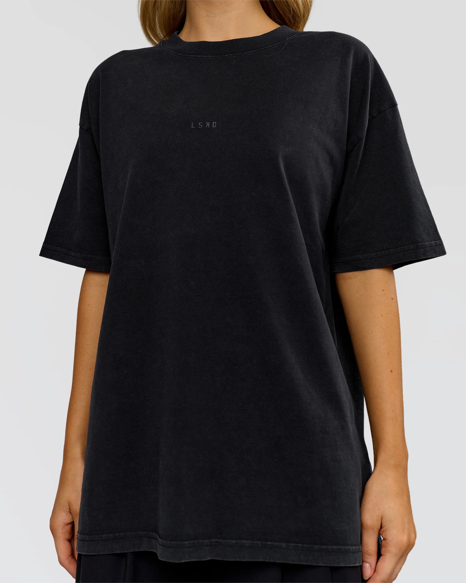 Memory In Motion Heavyweight Oversized Tee - Black Washed - Image 9