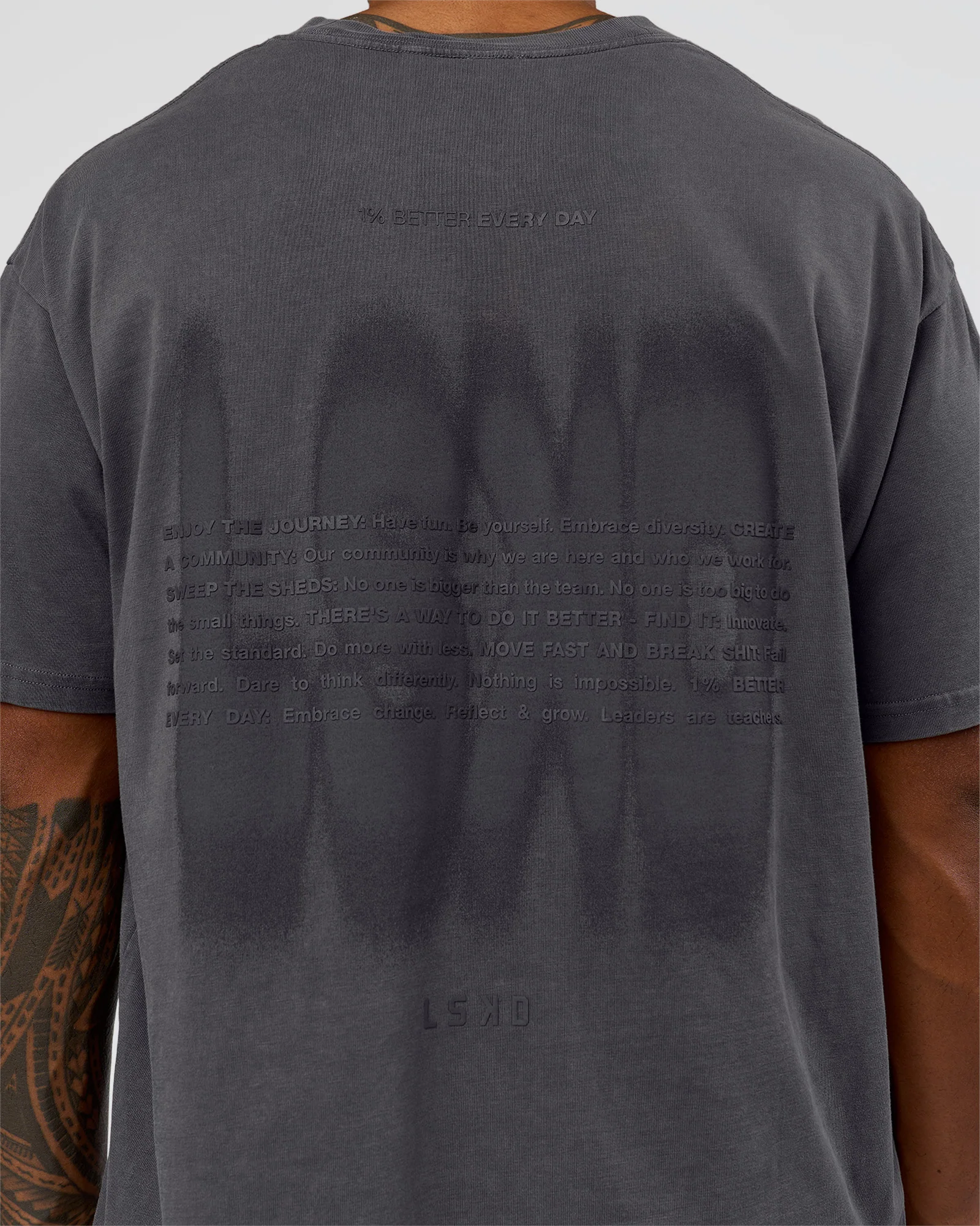 Memory In Motion Heavyweight Oversized Tee - Dark Storm Washed - Image 11