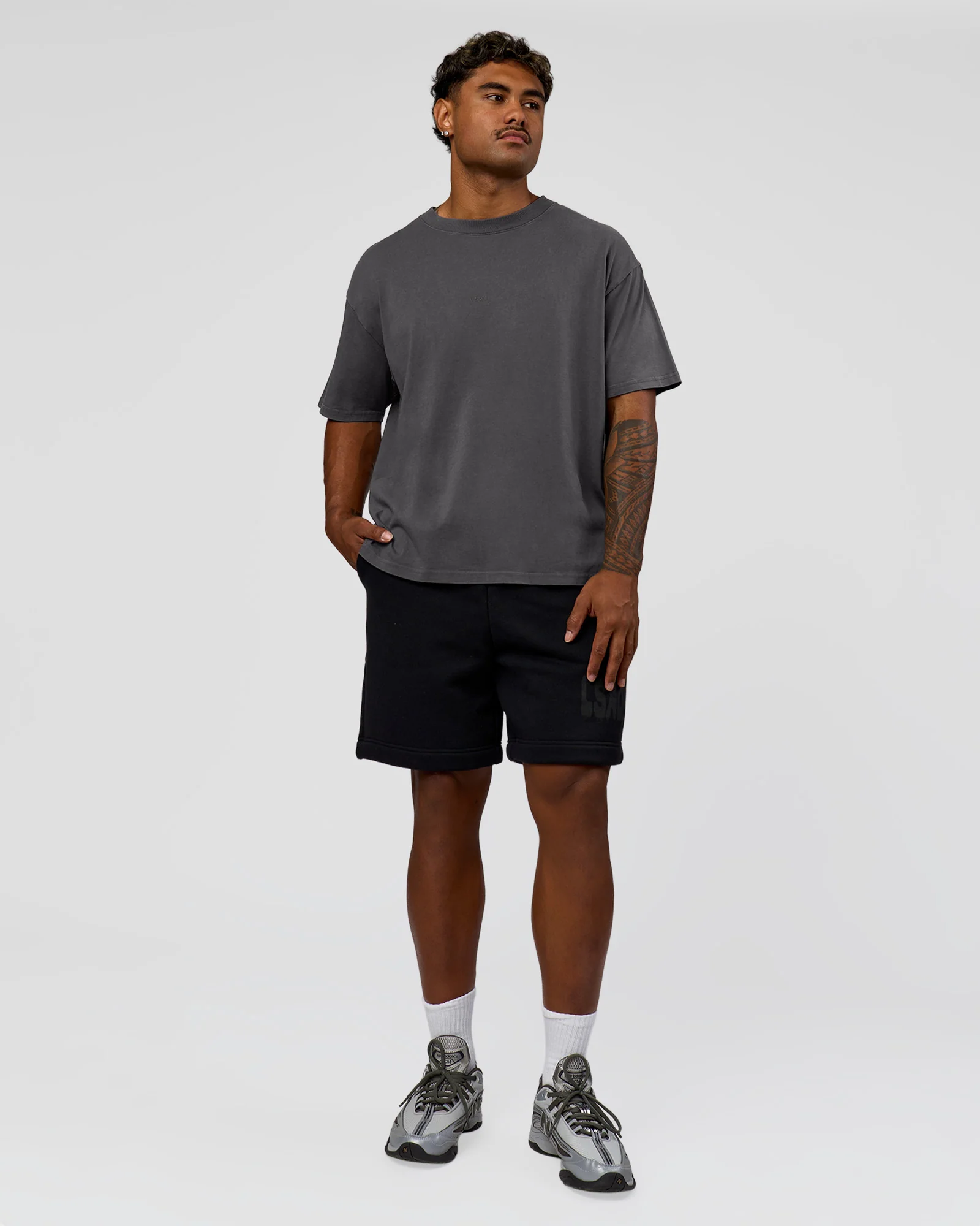 Memory In Motion Heavyweight Oversized Tee - Dark Storm Washed - Image 6