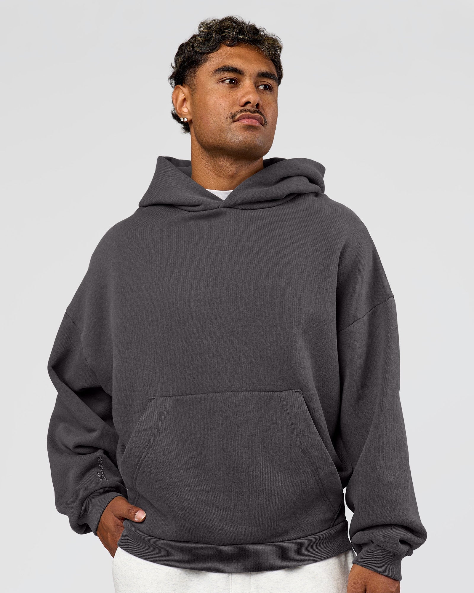 Memory In Motion Ultra Heavyweight Washed Hoodie - Dark Storm Washed - Image 3
