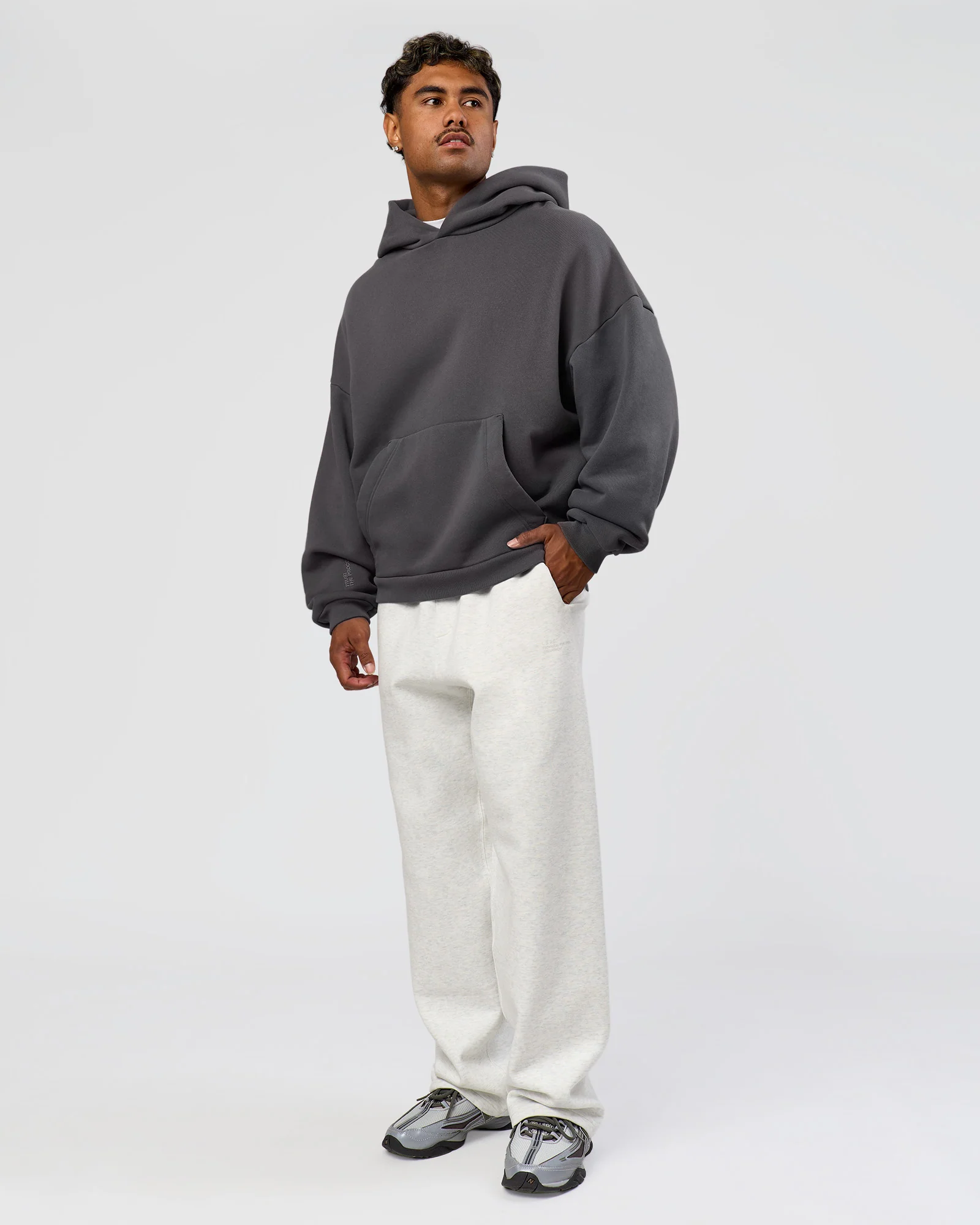 Memory In Motion Ultra Heavyweight Washed Hoodie - Dark Storm Washed - Image 6