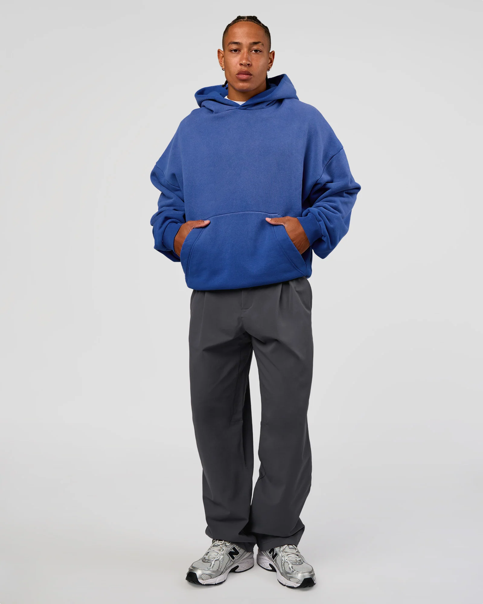 Memory In Motion Ultra Heavyweight Washed Hoodie - Electric Indigo Washed - Image 10