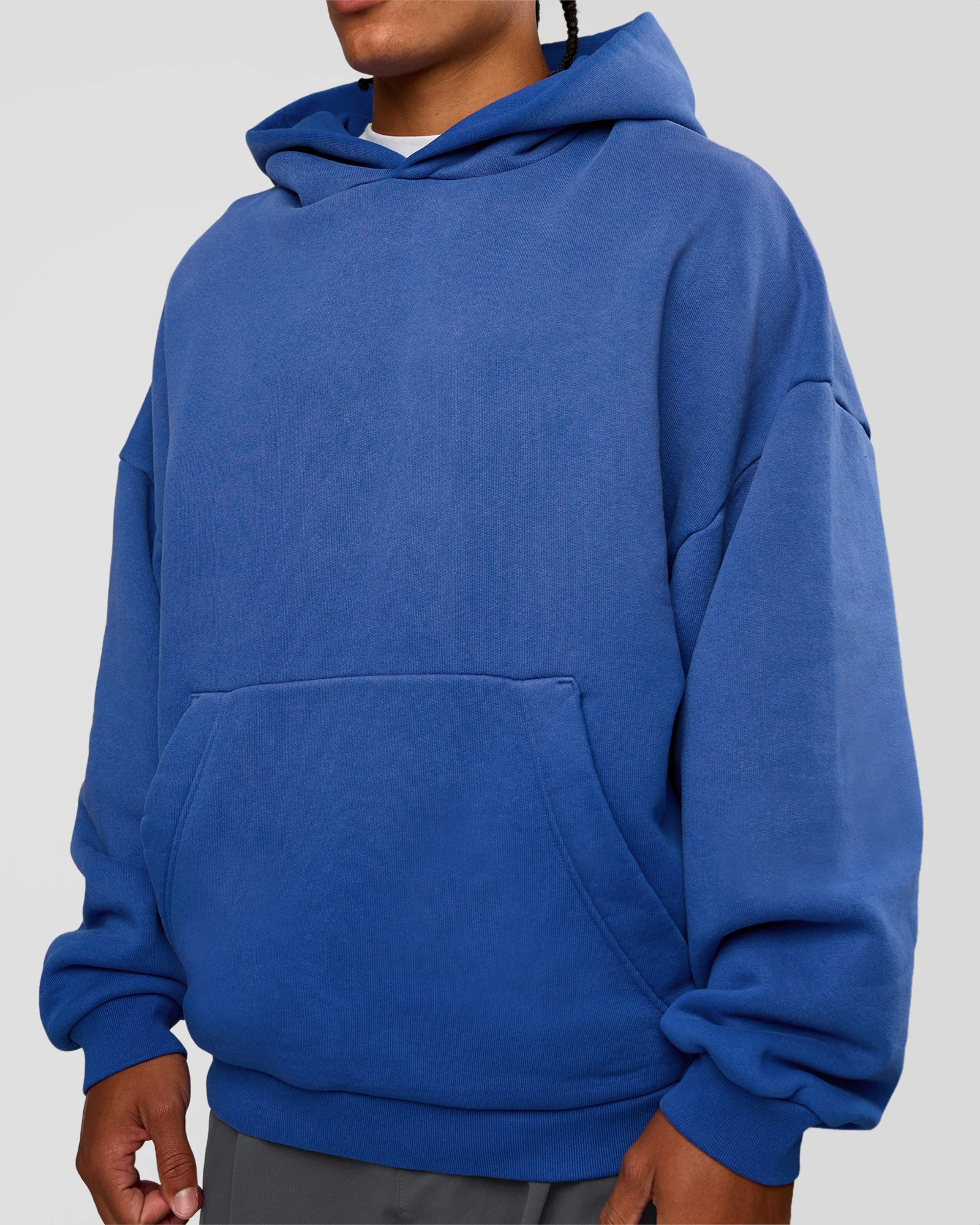 Memory In Motion Ultra Heavyweight Washed Hoodie - Electric Indigo Washed - Image 11
