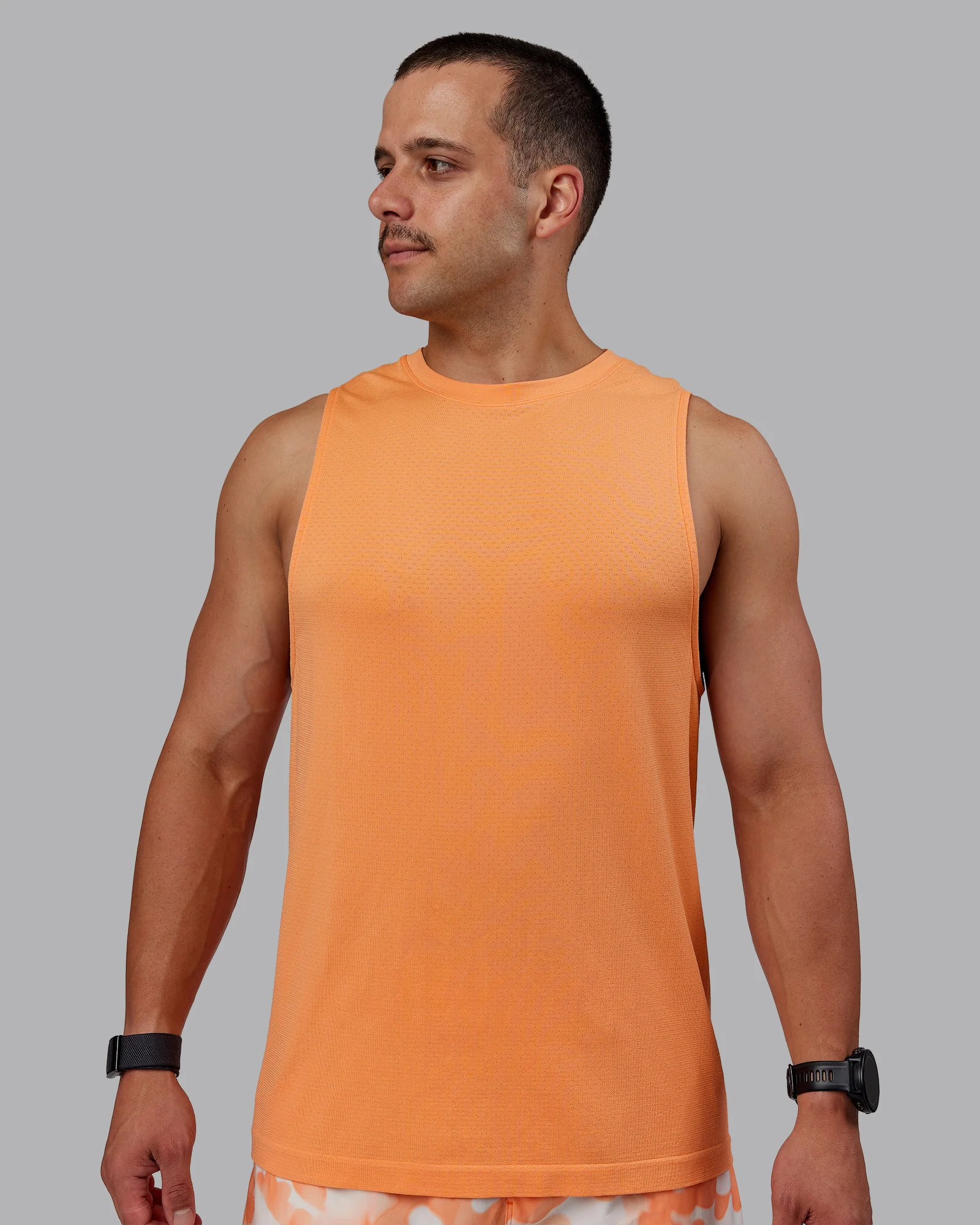AeroFLX+ Seamless Muscle Tank - Cantaloupe/Cantaloupe Marl - Image 2