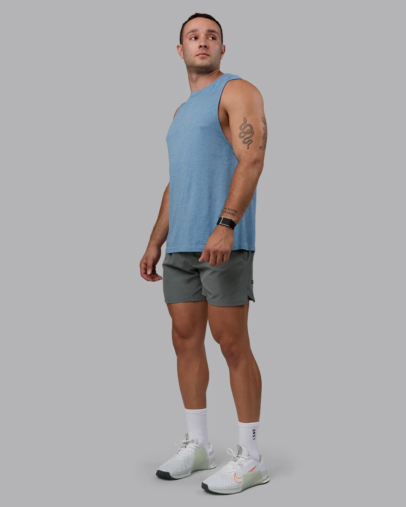 AeroFLX+ Seamless Muscle Tank - Elemental Blue/Ice Blue - Image 2