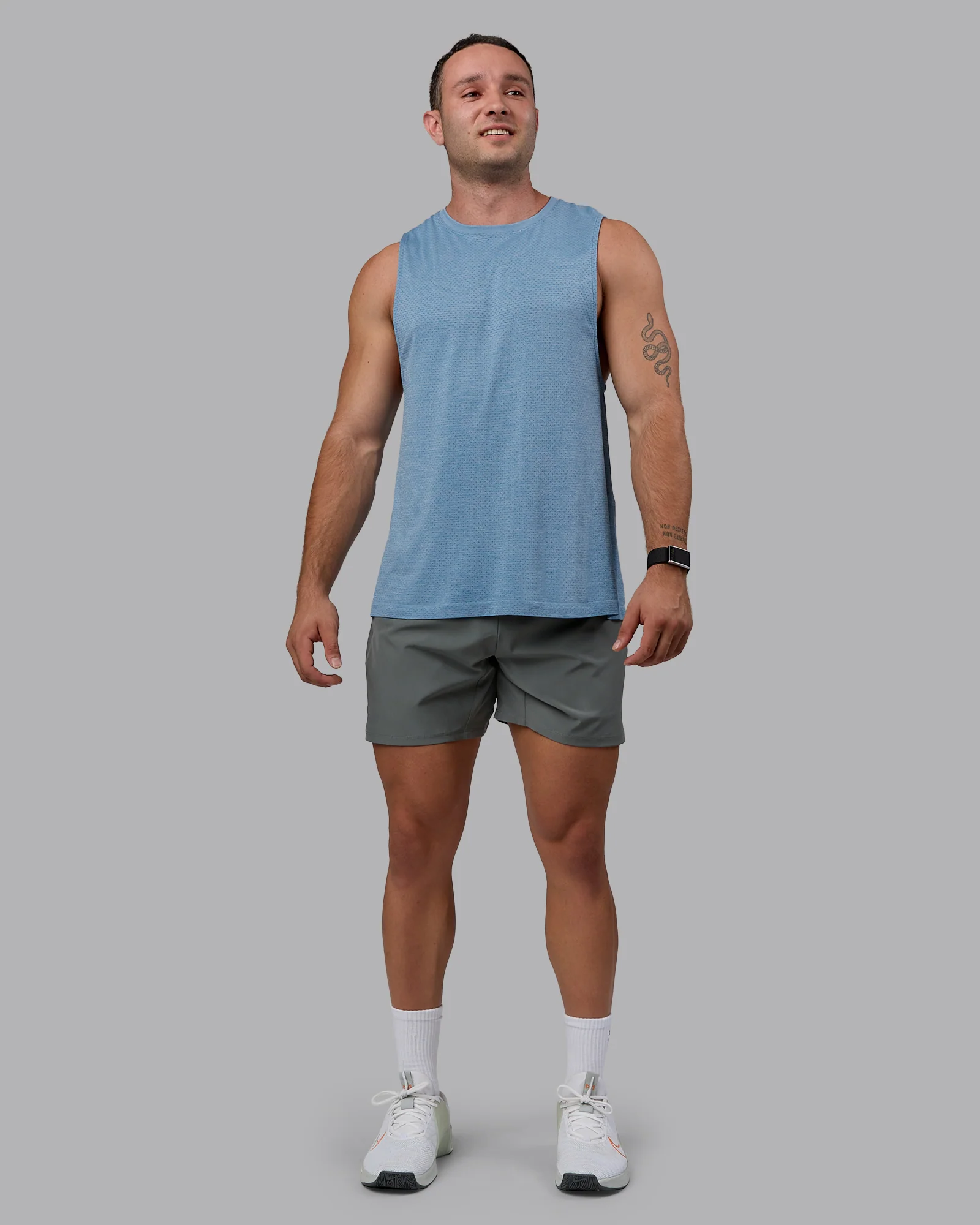 AeroFLX+ Seamless Muscle Tank - Elemental Blue/Ice Blue - Image 5