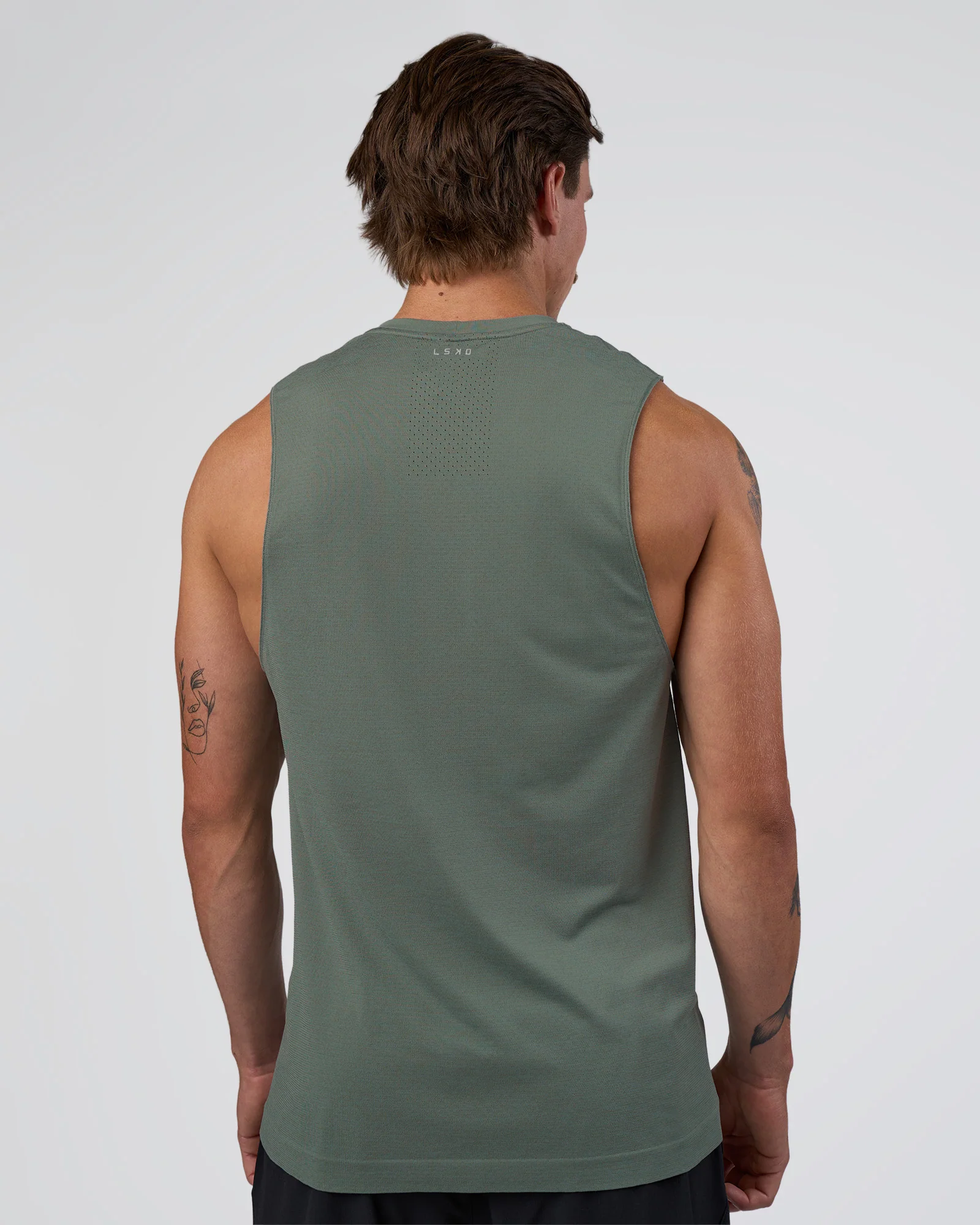 AeroFLX+ Seamless Muscle Tank - Graphite/Graphite - Image 3