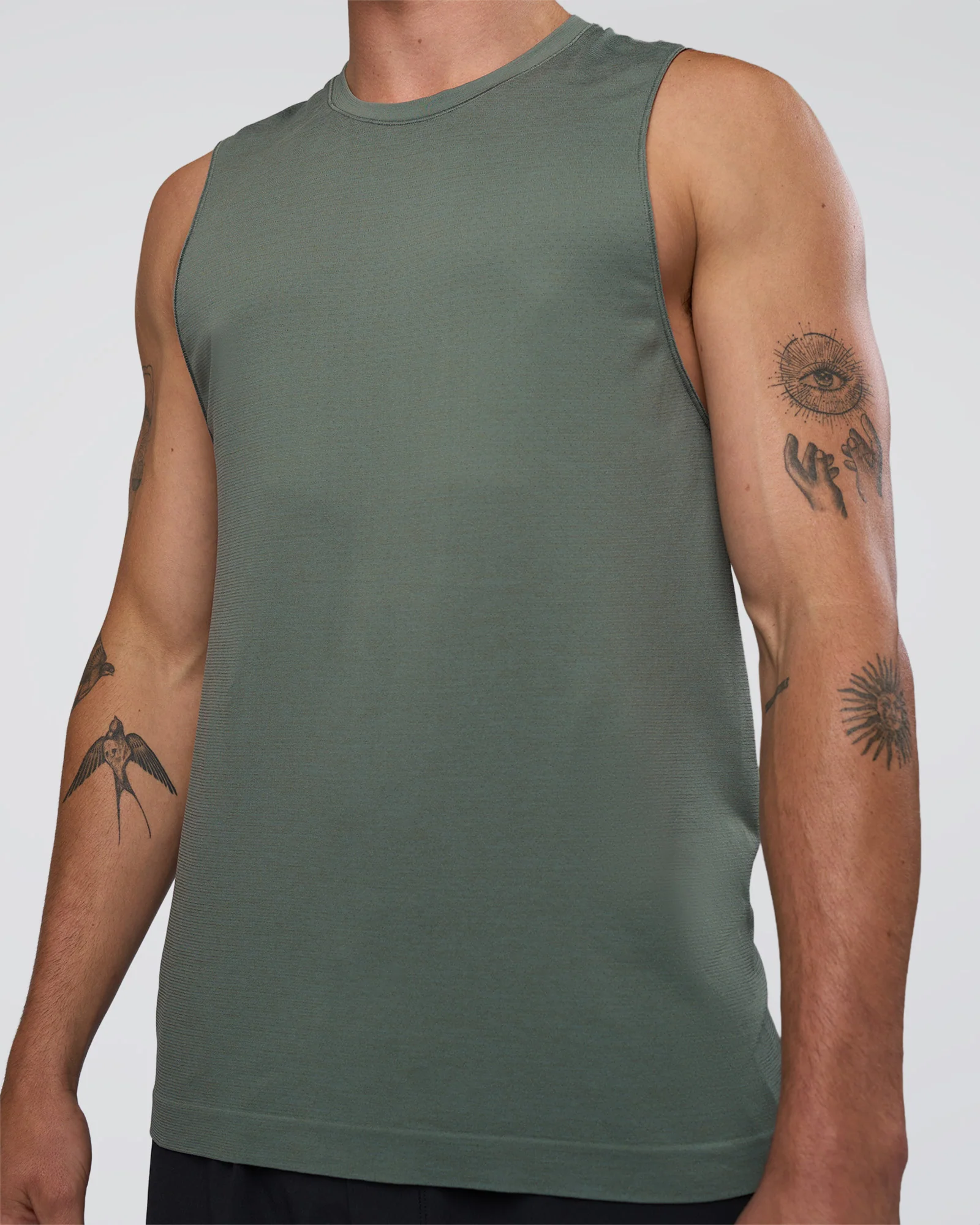 AeroFLX+ Seamless Muscle Tank - Graphite/Graphite - Image 5