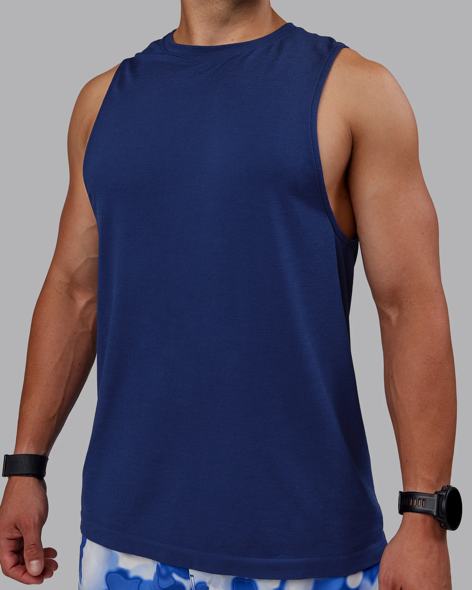 AeroFLX+ Seamless Muscle Tank - Midnight Blue/Midnight Blue - Image 4
