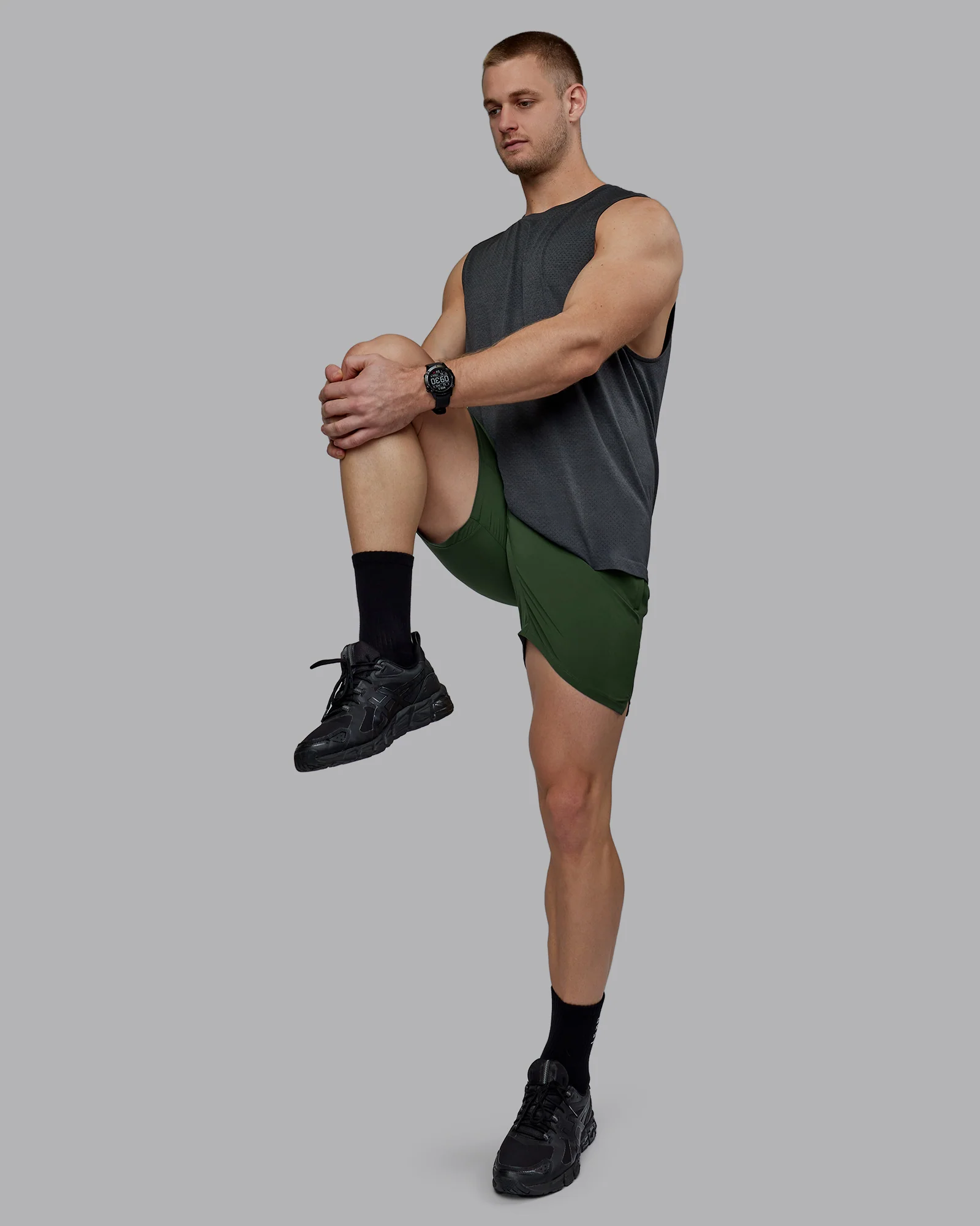 AeroFLX+ Seamless Muscle Tank - Pirate Black Marl - Image 7