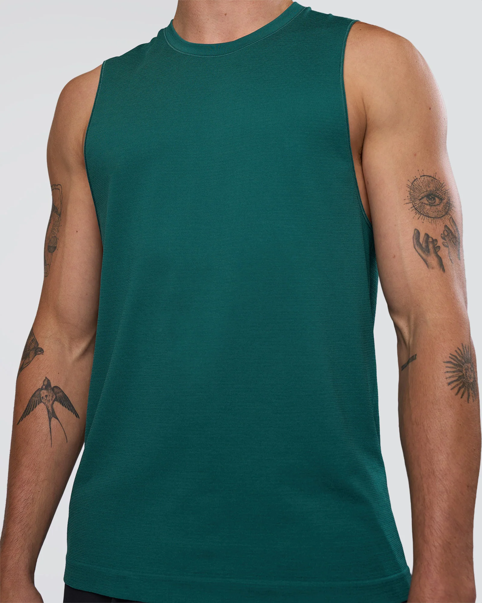 AeroFLX+ Seamless Muscle Tank - Transformative Teal/Transformative Teal - Image 5