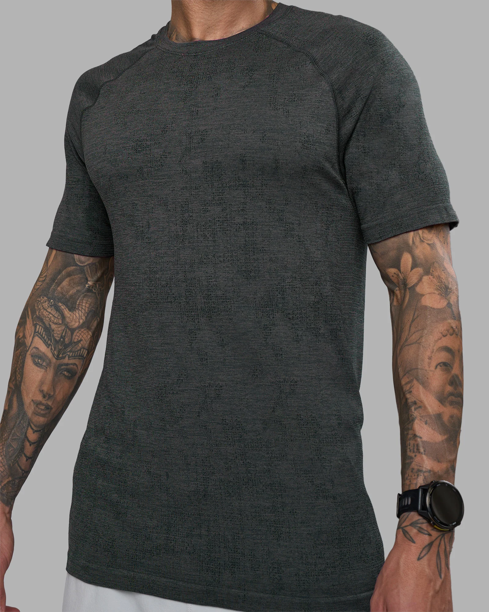 AeroFLX+ Seamless Tee - Black Camo-Graphite - Image 6