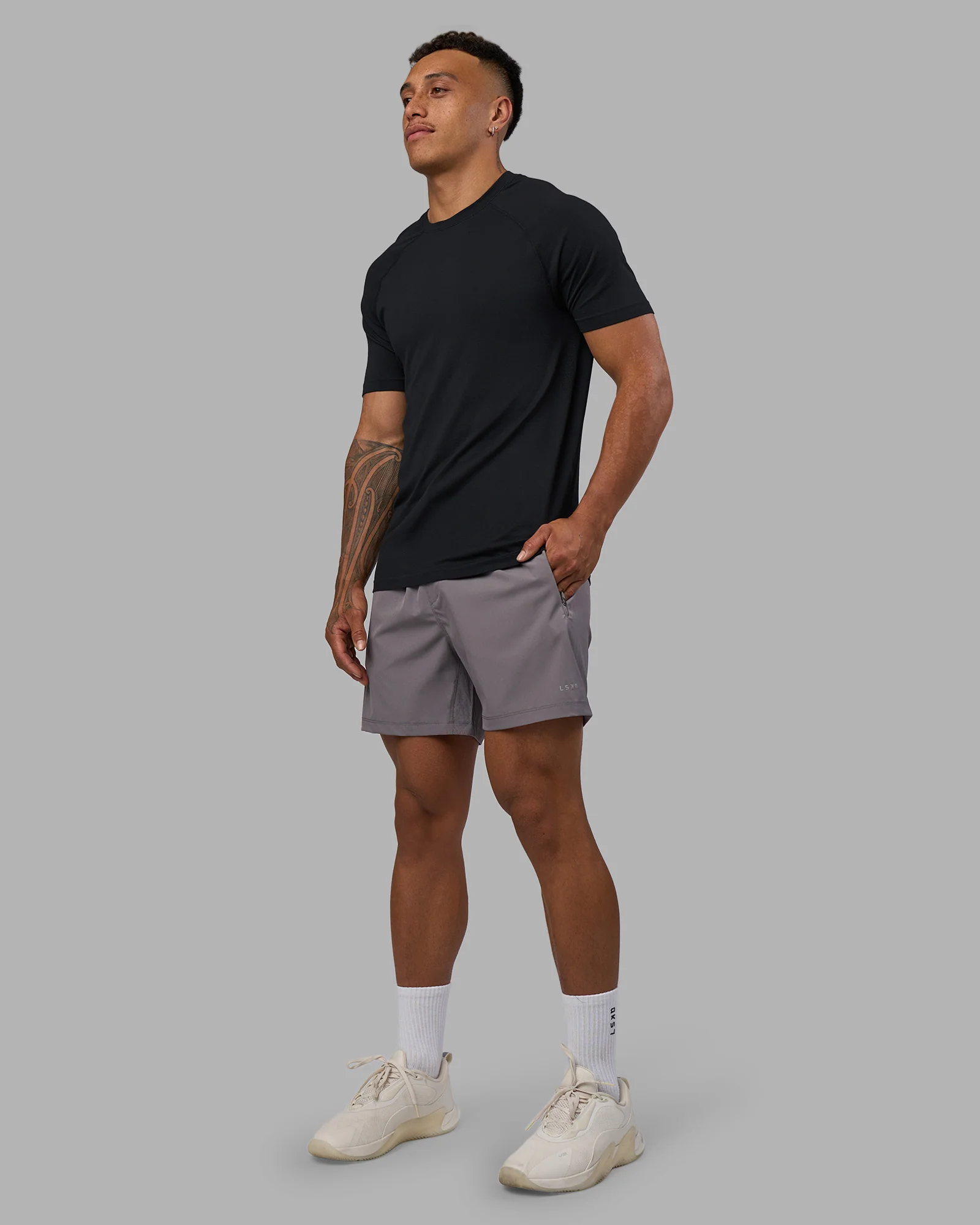 AeroFLX+ Seamless Tee - Black Marl - Image 6