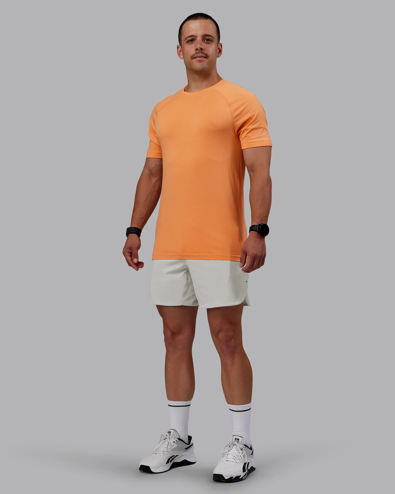 AeroFLX+ Seamless Tee - Cantaloupe/Cantaloupe Marl - Image 2