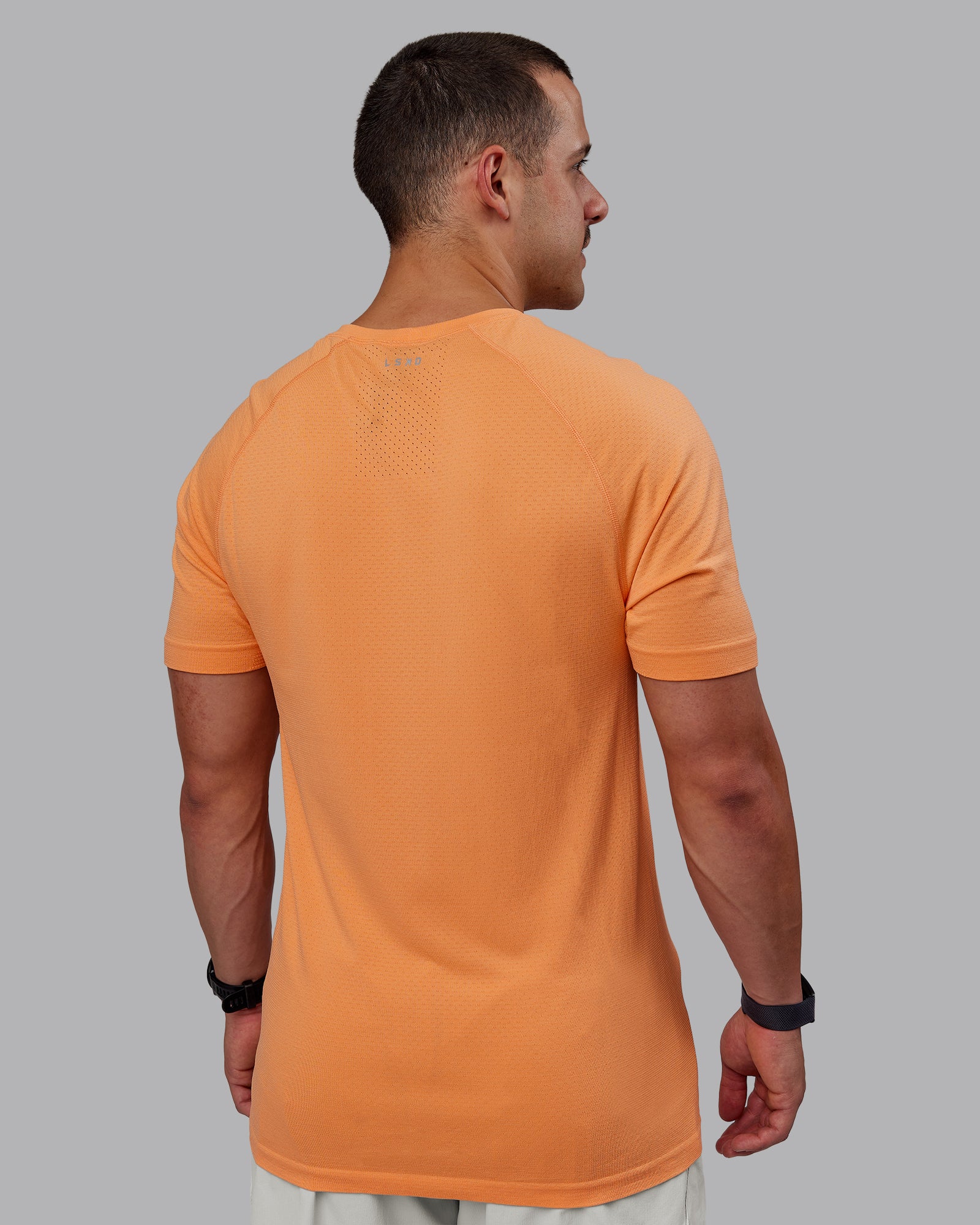 AeroFLX+ Seamless Tee - Cantaloupe/Cantaloupe Marl - Image 4