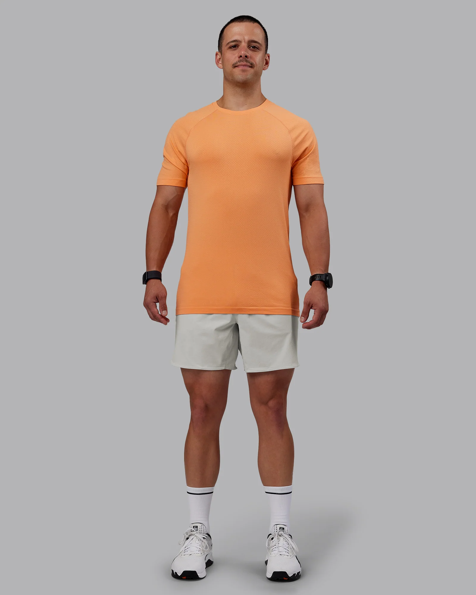 AeroFLX+ Seamless Tee - Cantaloupe/Cantaloupe Marl - Image 5