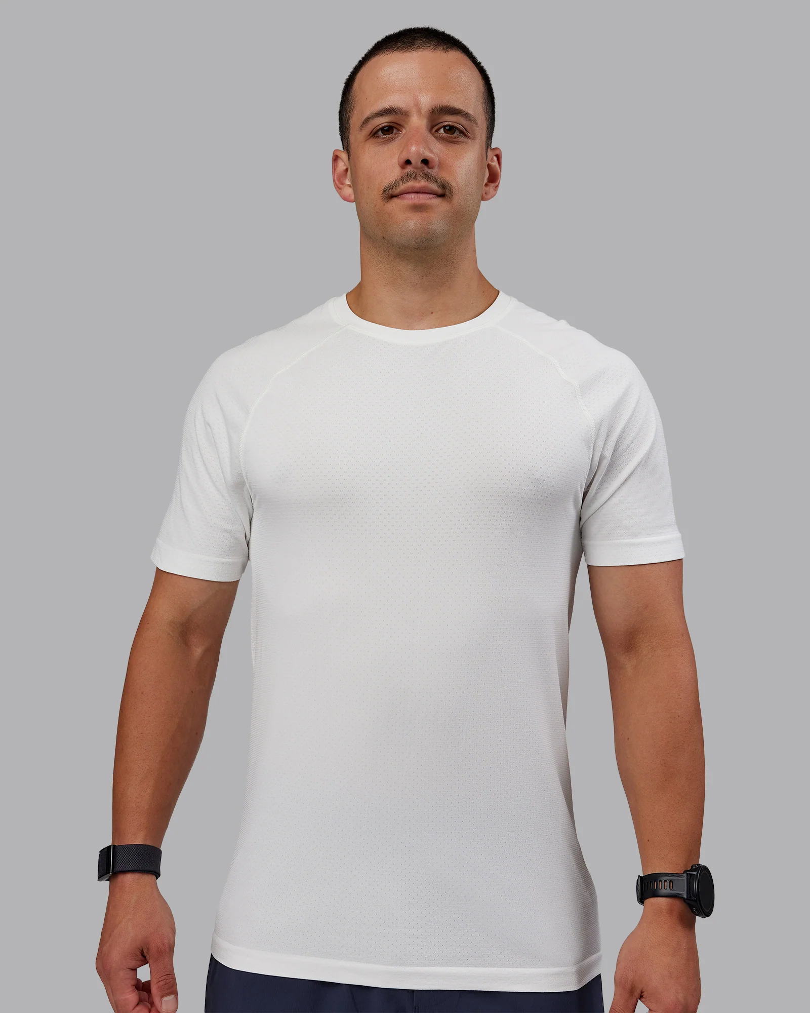 AeroFLX+ Seamless Tee - Off White/Off White Marl - Image 2