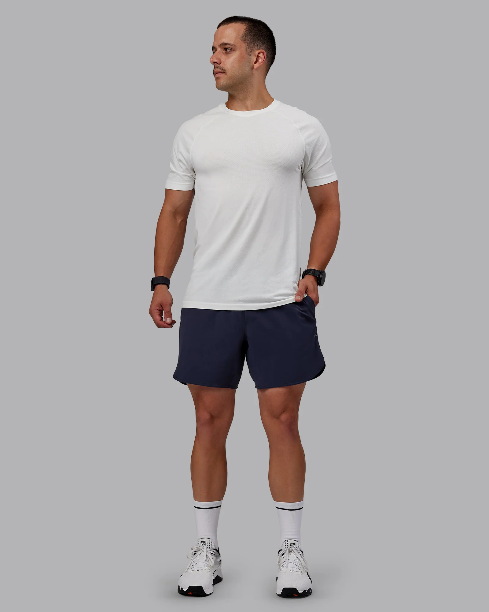 AeroFLX+ Seamless Tee - Off White/Off White Marl - Image 6