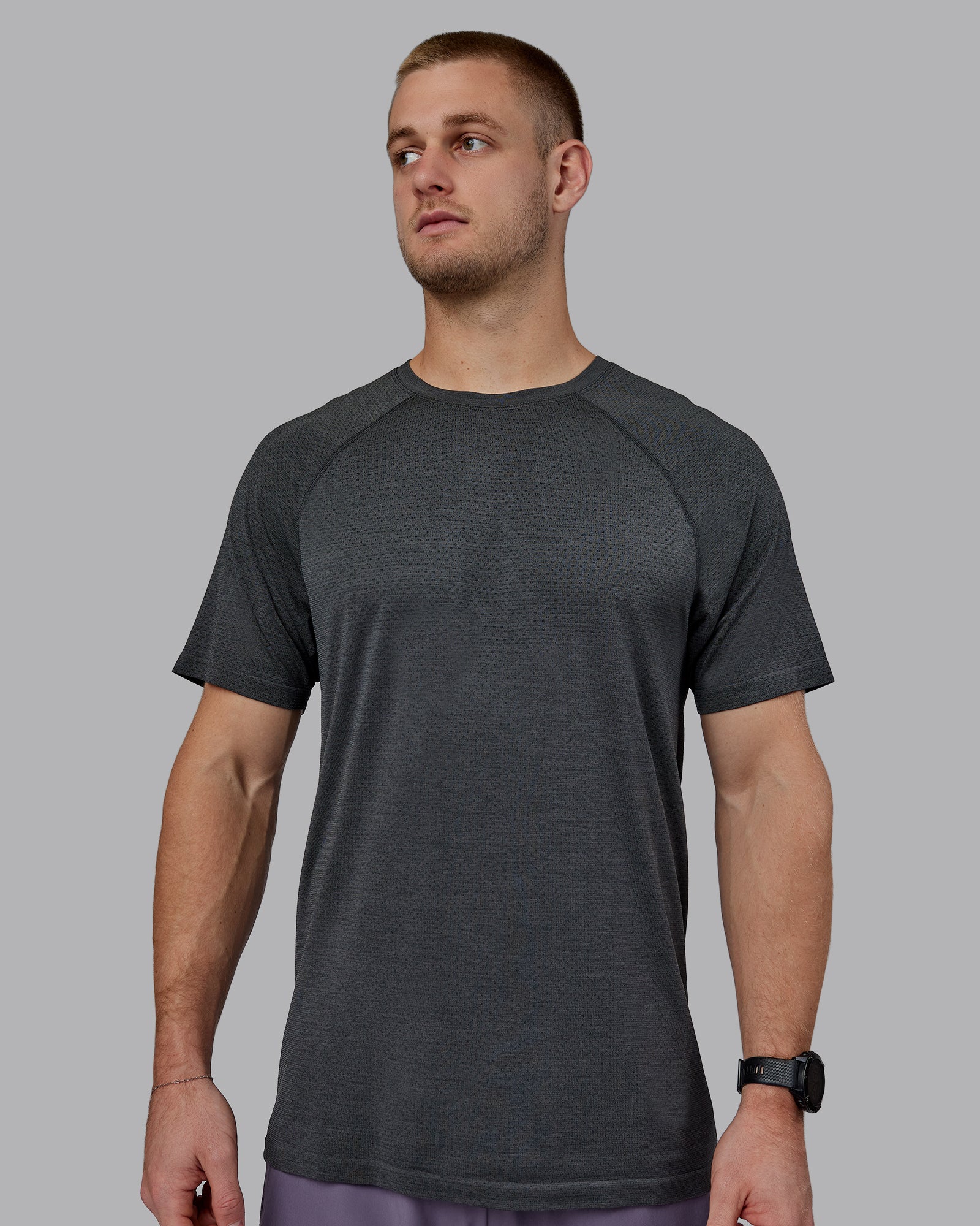 AeroFLX+ Seamless Tee - Pirate Black Marl - Image 2