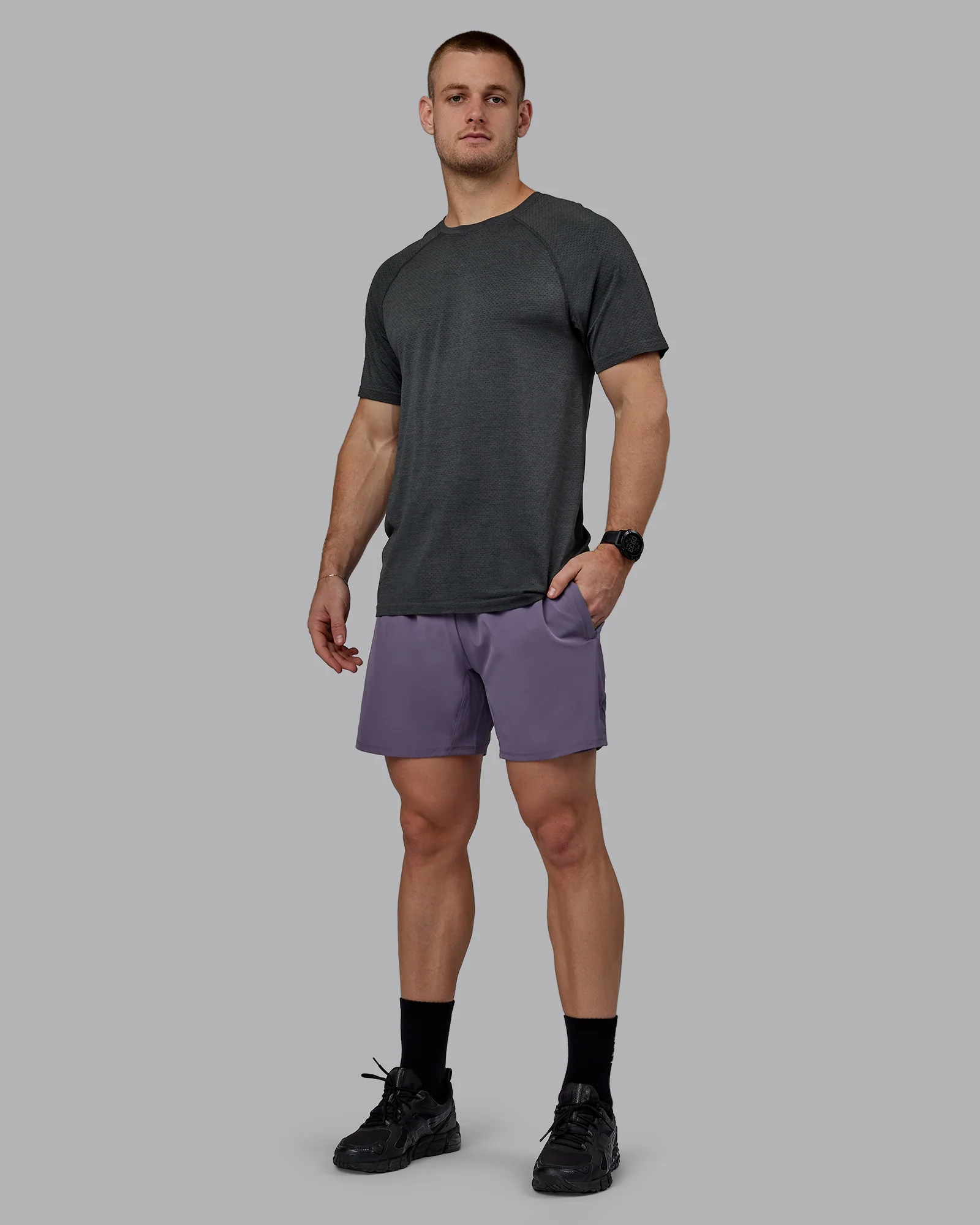 AeroFLX+ Seamless Tee - Pirate Black Marl - Image 7