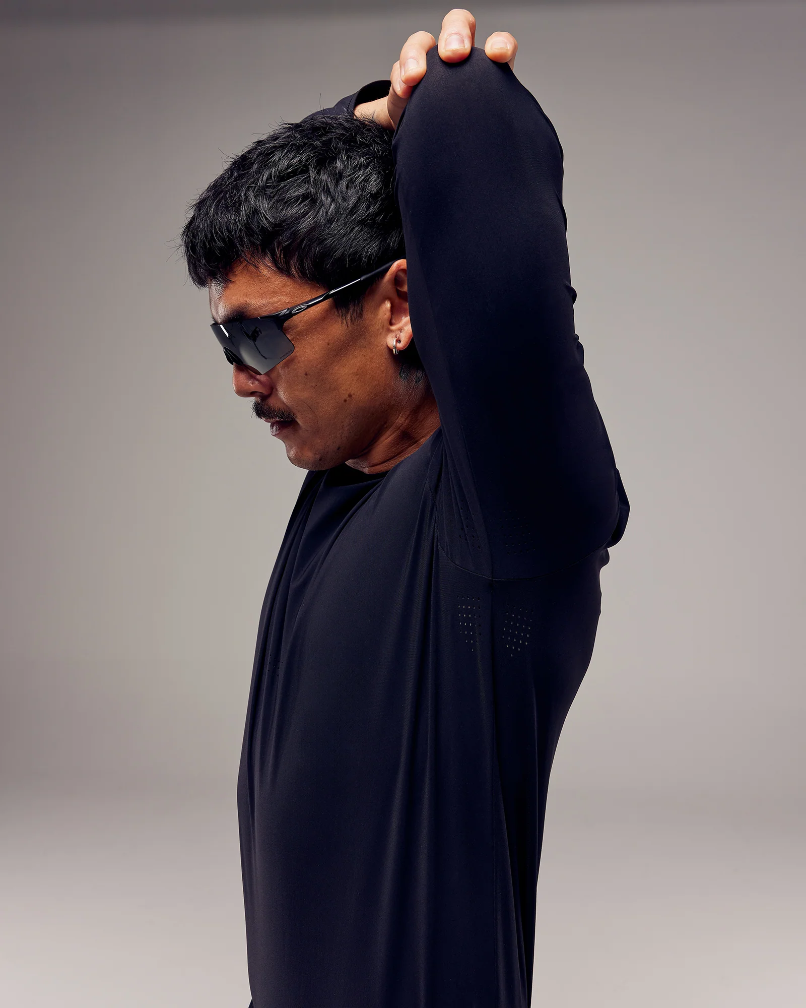 Cadence Long Sleeve Top - Black - Image 2