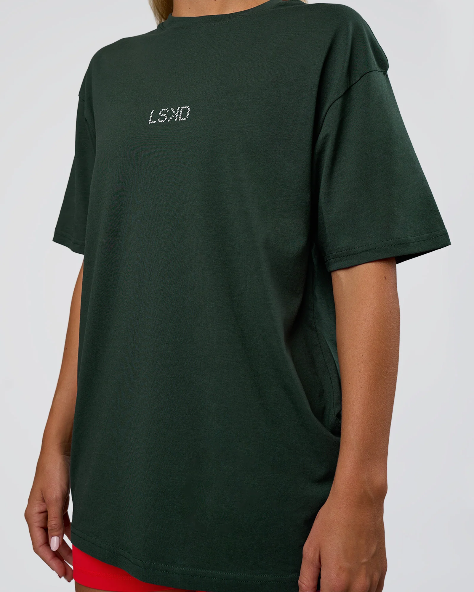 Merry Journey FLXCotton Oversized Tee - Vital Green-White - Image 10