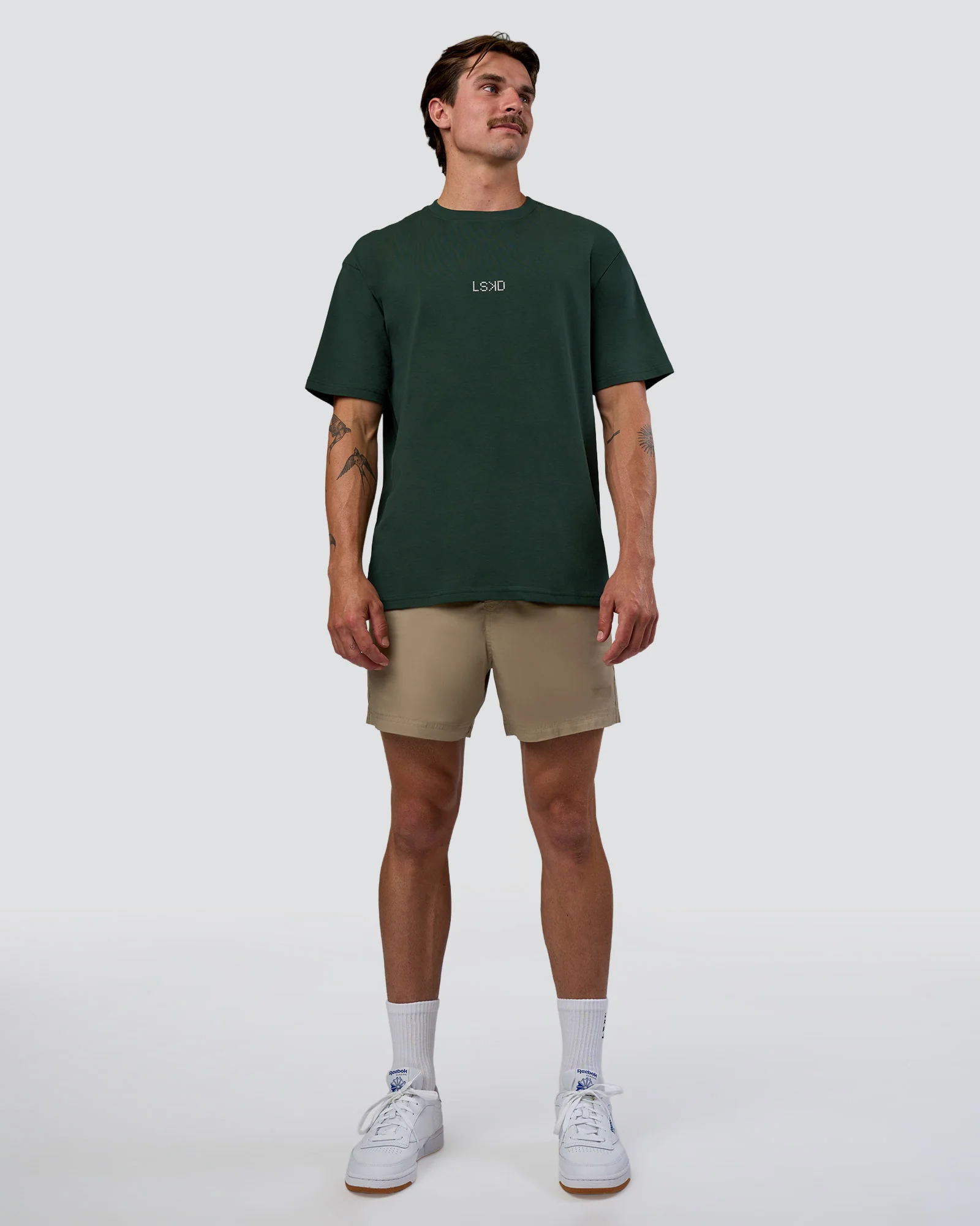 Merry Journey FLXCotton Oversized Tee - Vital Green-White - Image 11