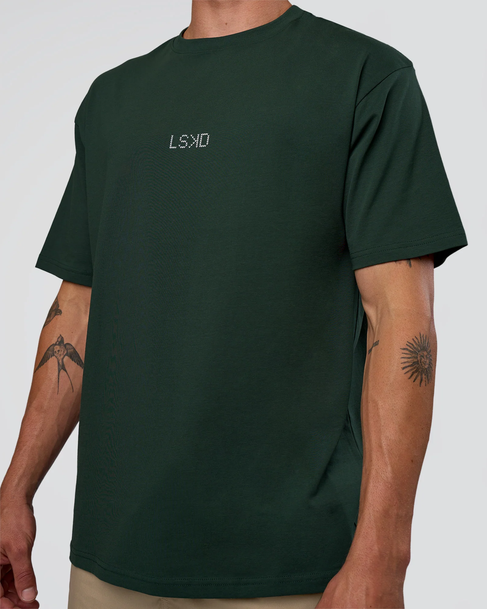 Merry Journey FLXCotton Oversized Tee - Vital Green-White - Image 8