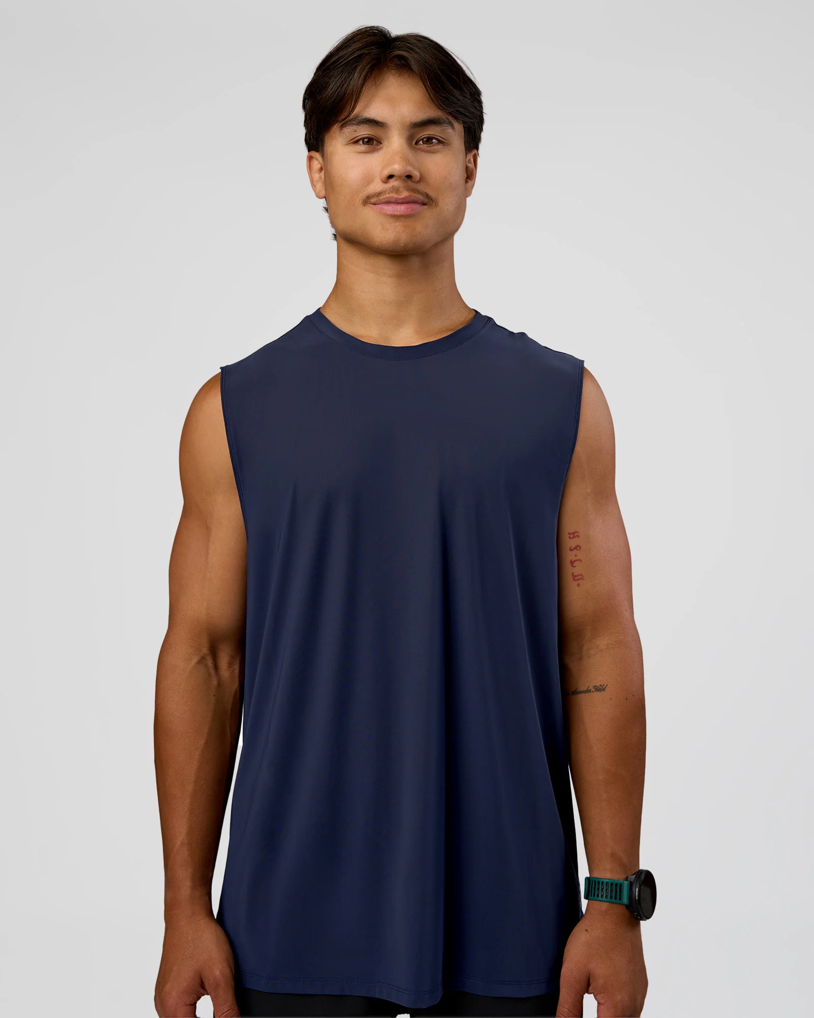 Cadence MicroMotion Muscle Tank - Future Navy-Alloy - Image 2