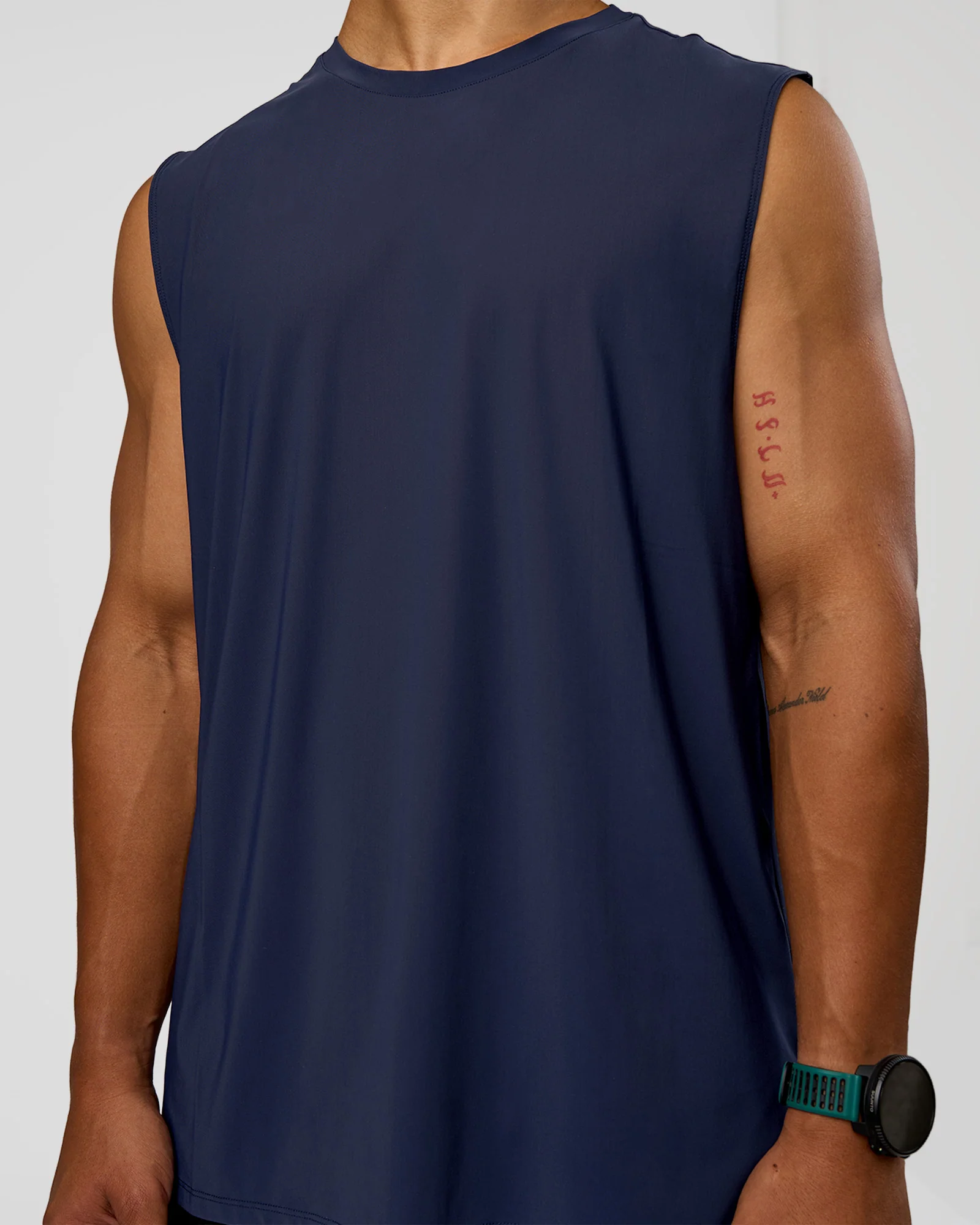 Cadence MicroMotion Muscle Tank - Future Navy-Alloy - Image 4