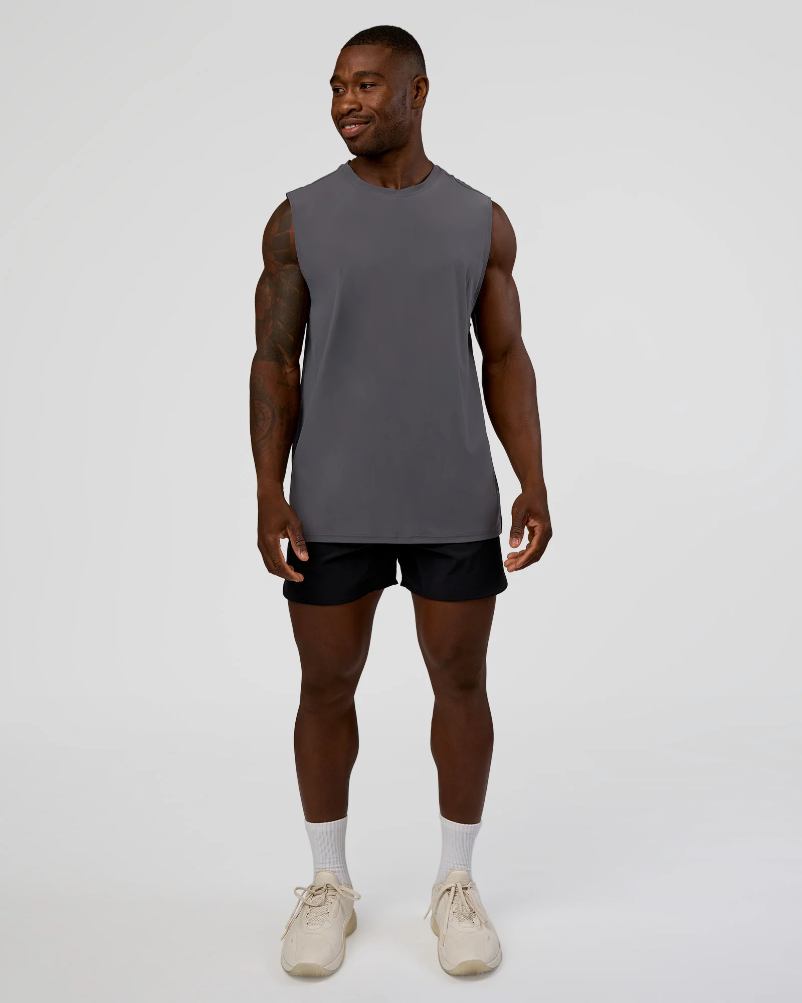Cadence MicroMotion Muscle Tank - Dark Storm - Image 2