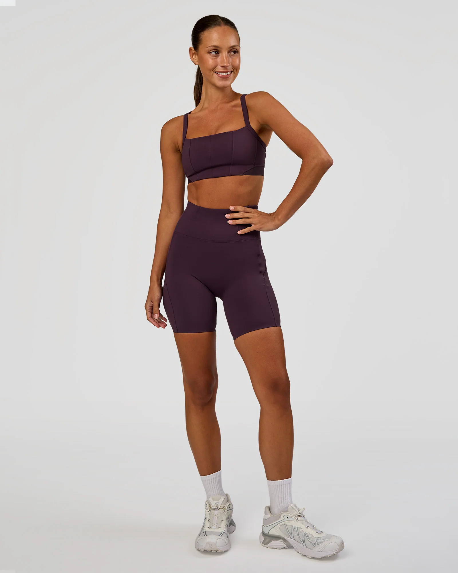 Momentum Corset Sports Bra - Midnight Plum - Image 6