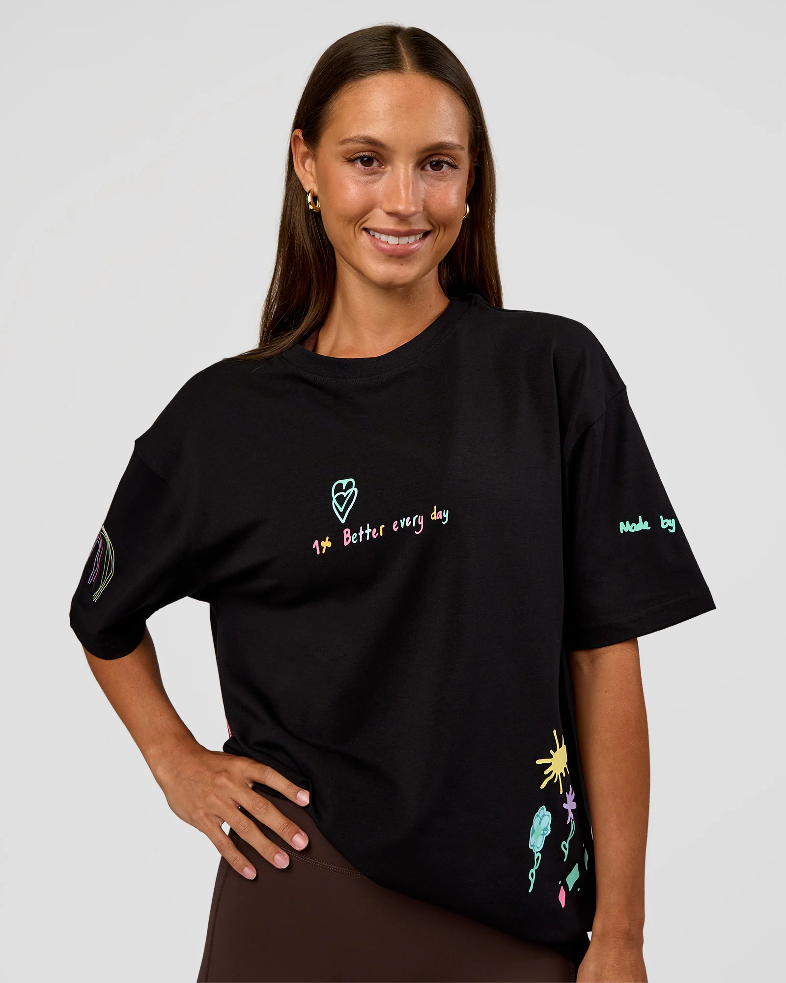 Mother's Day FLXCotton Oversize Tee - Black - Image 10