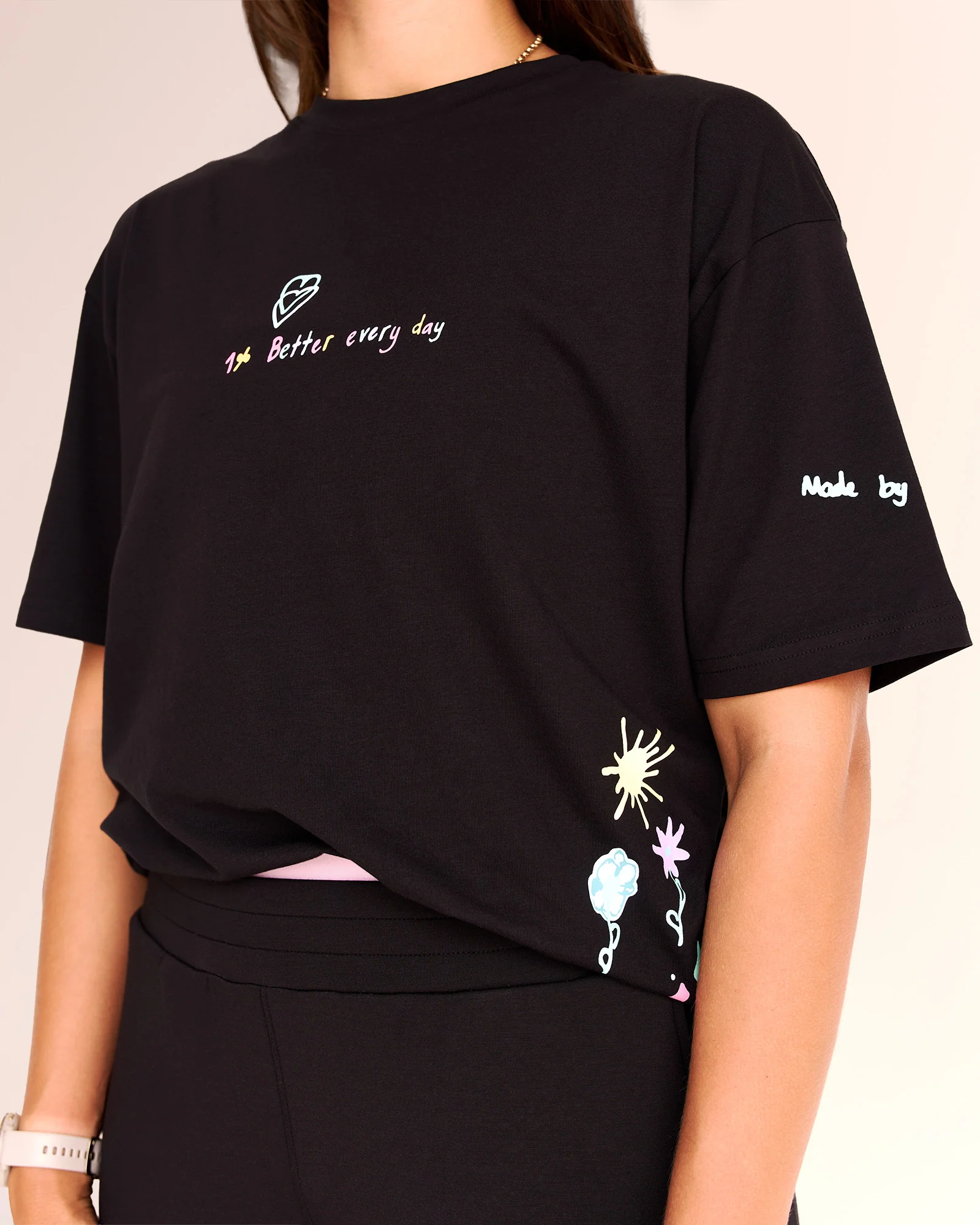 Mother's Day FLXCotton Oversize Tee - Black - Image 2