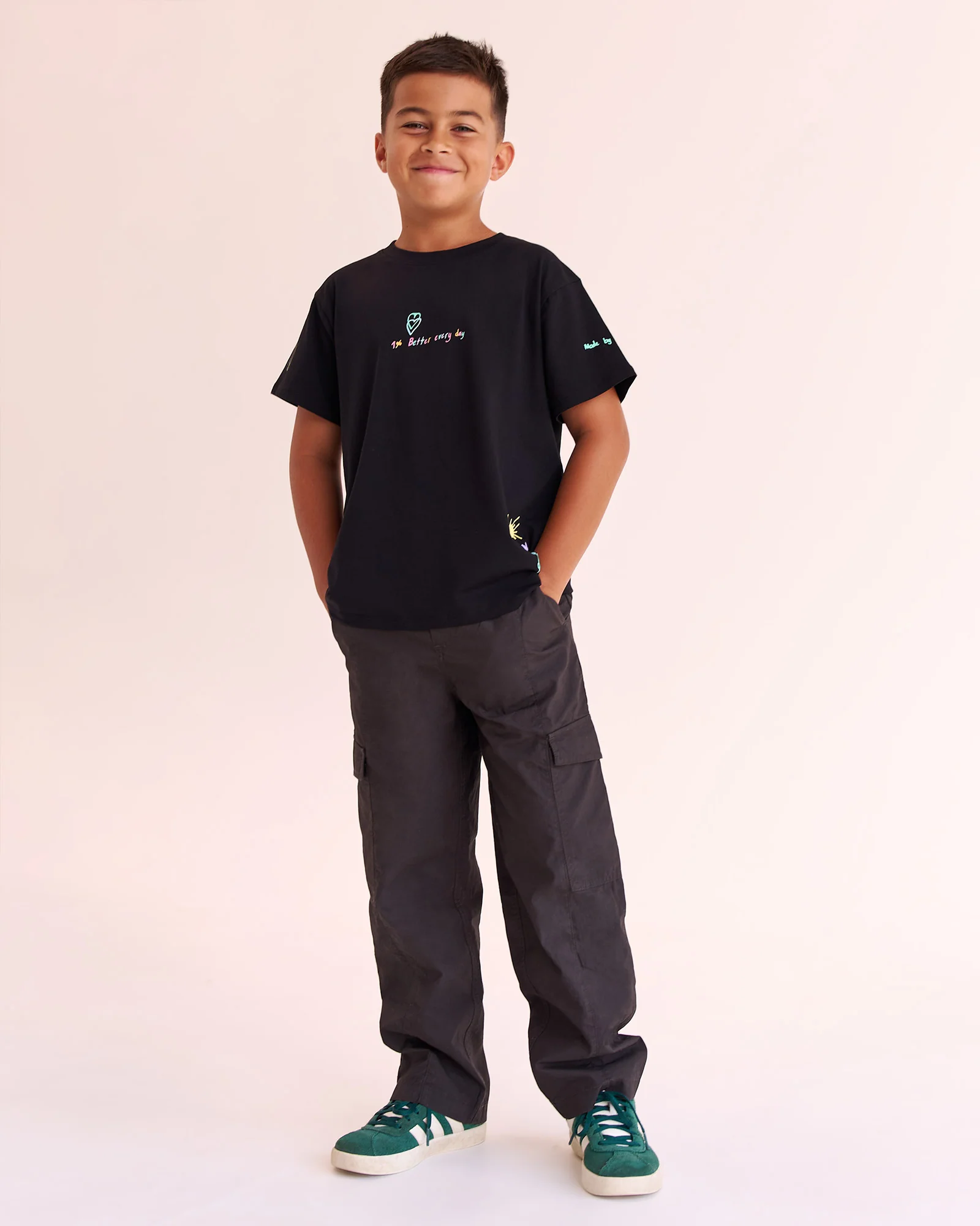 Mother's Day Mini Me Kids FLXCotton Tee  - Black - Image 2