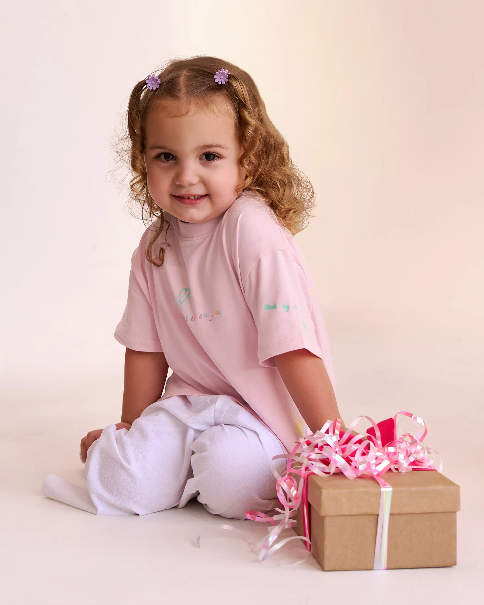 Mother's Day Mini Me Kids FLXCotton Tee  - Marshmallow - Image 3