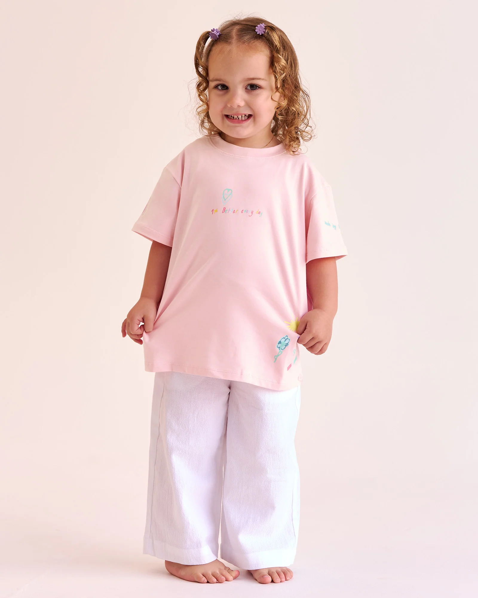 Mother's Day Mini Me Kids FLXCotton Tee  - Marshmallow - Image 9