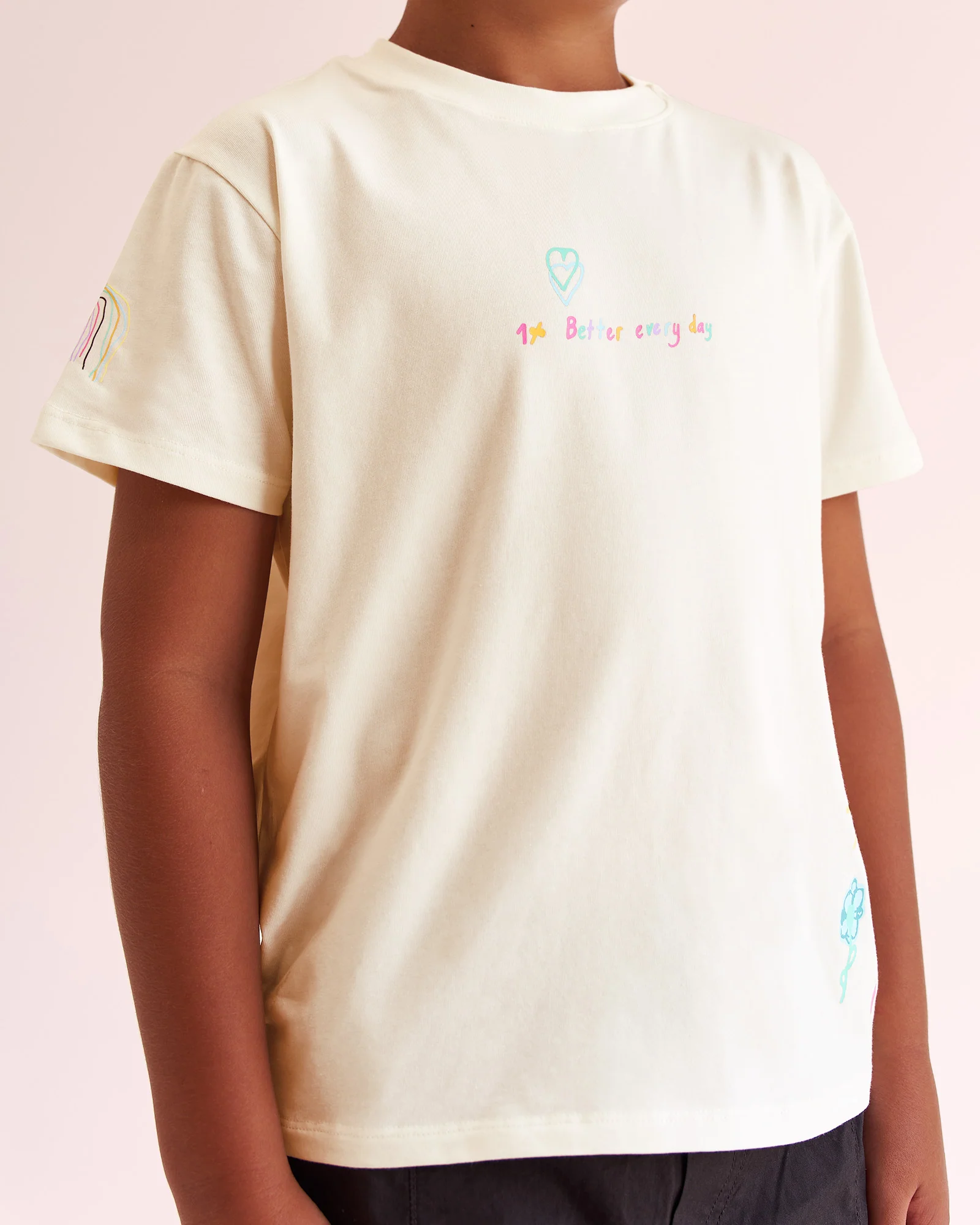 Mother's Day Mini Me Kids FLXCotton Tee  - Off White - Image 4