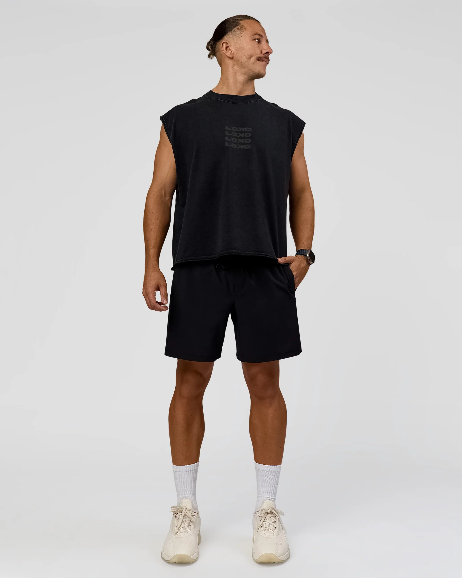 Move Fast Heavyweight Boxed Tank - Black Washed - Image 3