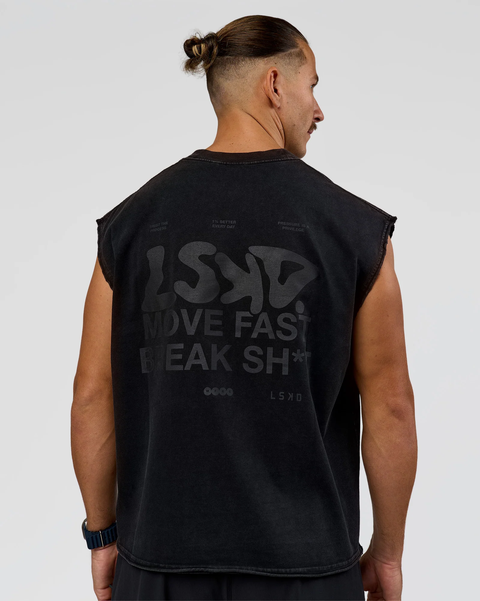 Move Fast Heavyweight Boxed Tank - Black Washed - Image 4
