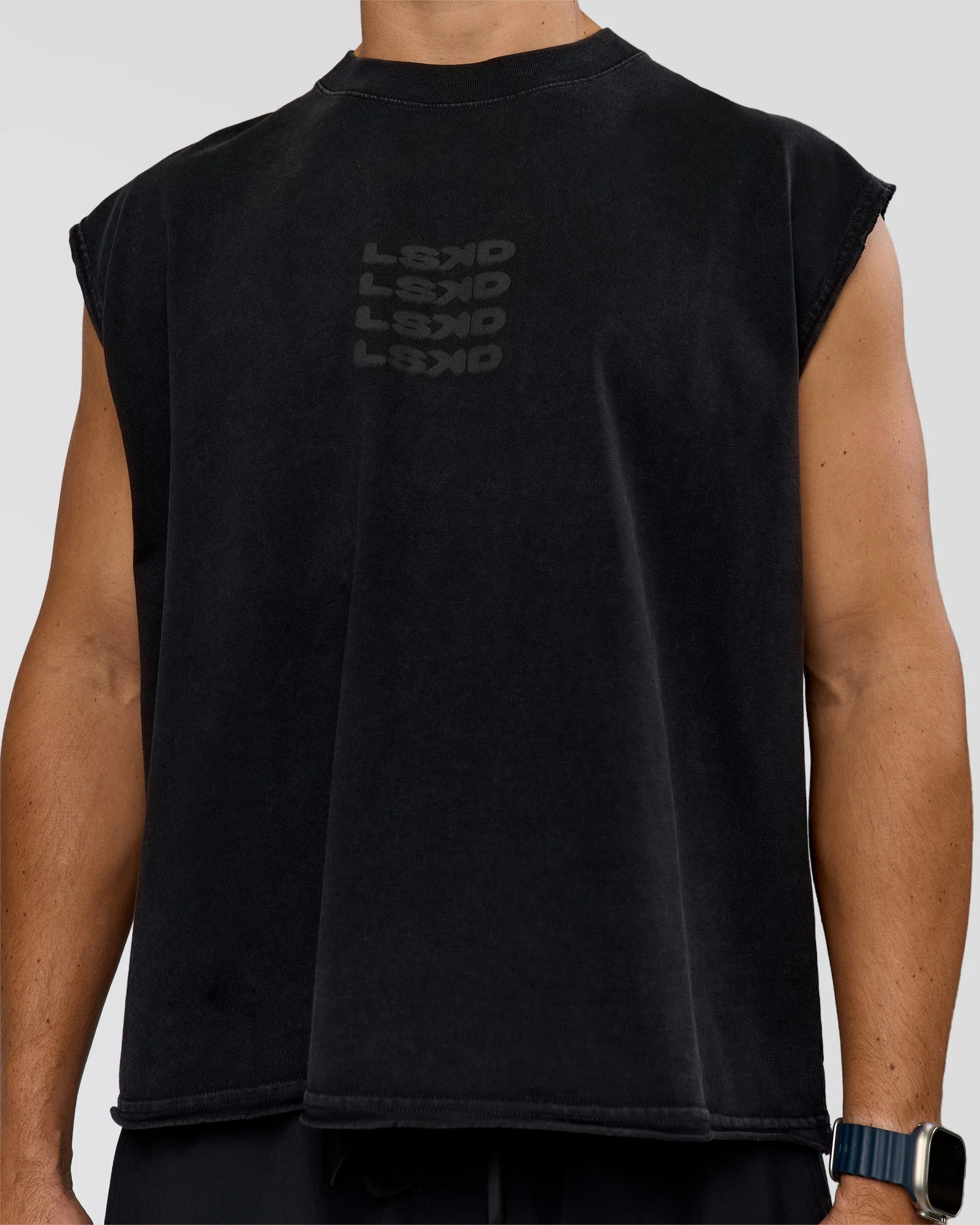 Move Fast Heavyweight Boxed Tank - Black Washed - Image 7