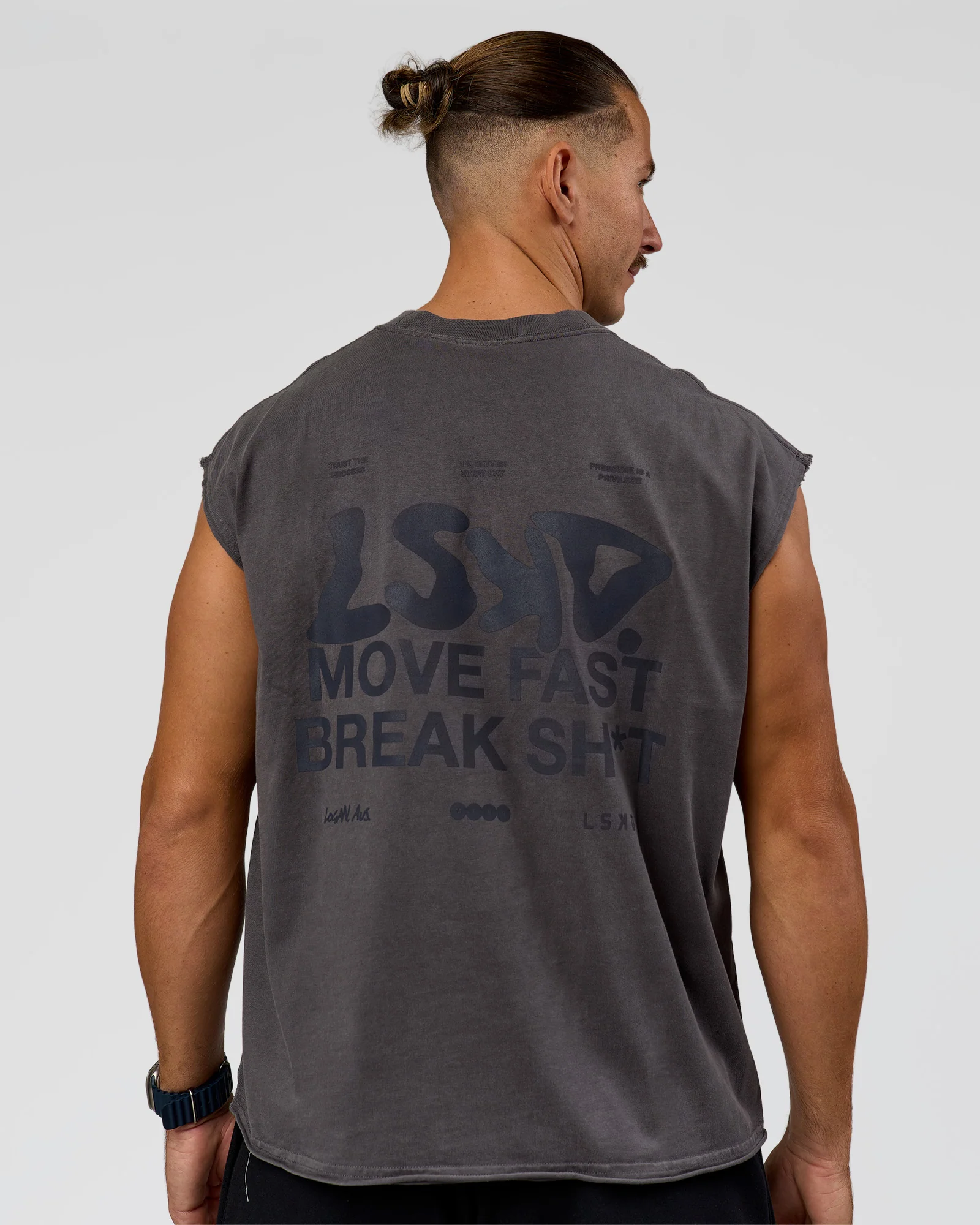 Move Fast Heavyweight Boxed Tank - Dark Storm Washed - Image 2
